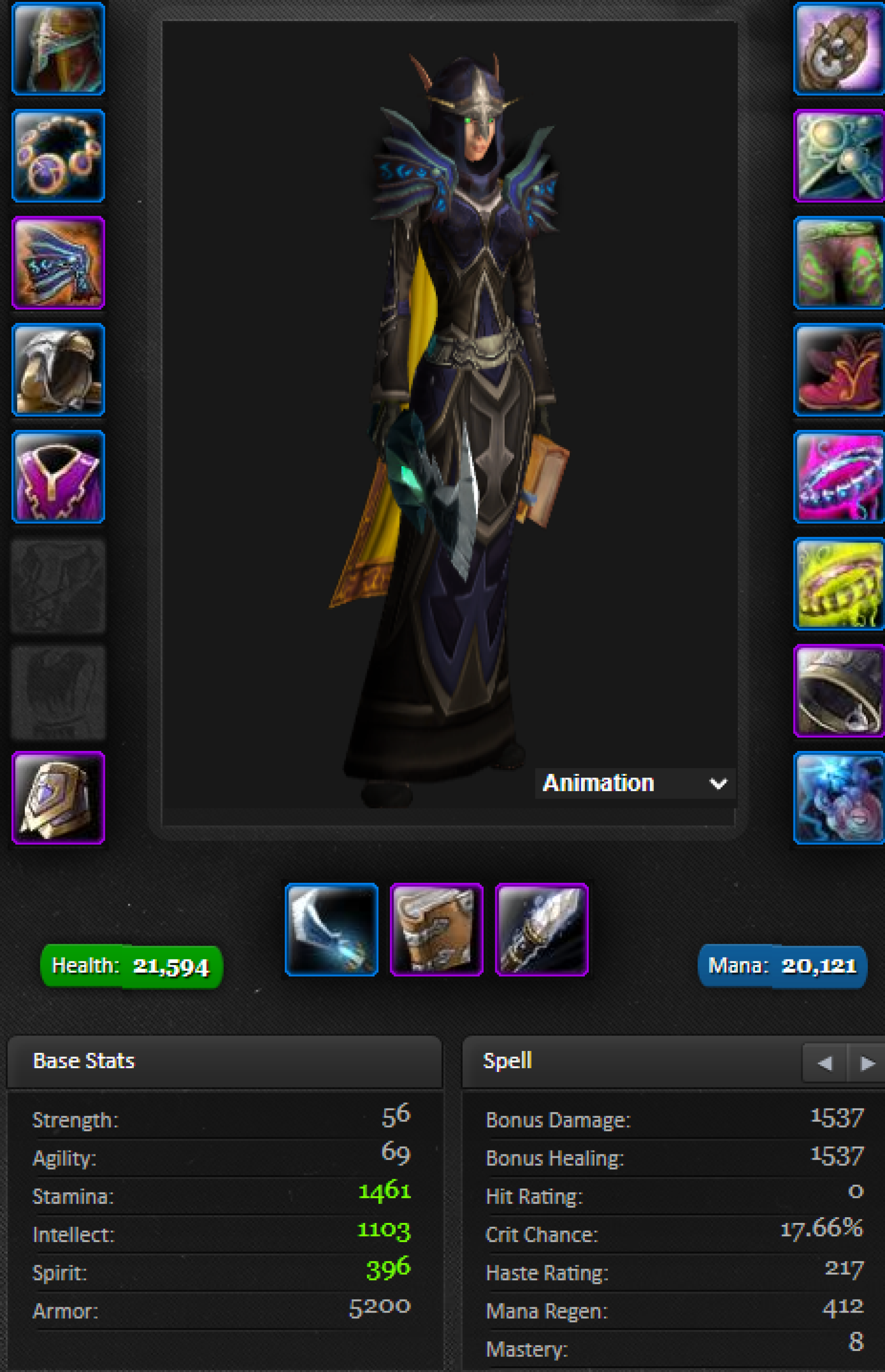 B Lood elf female warlock apollo 3