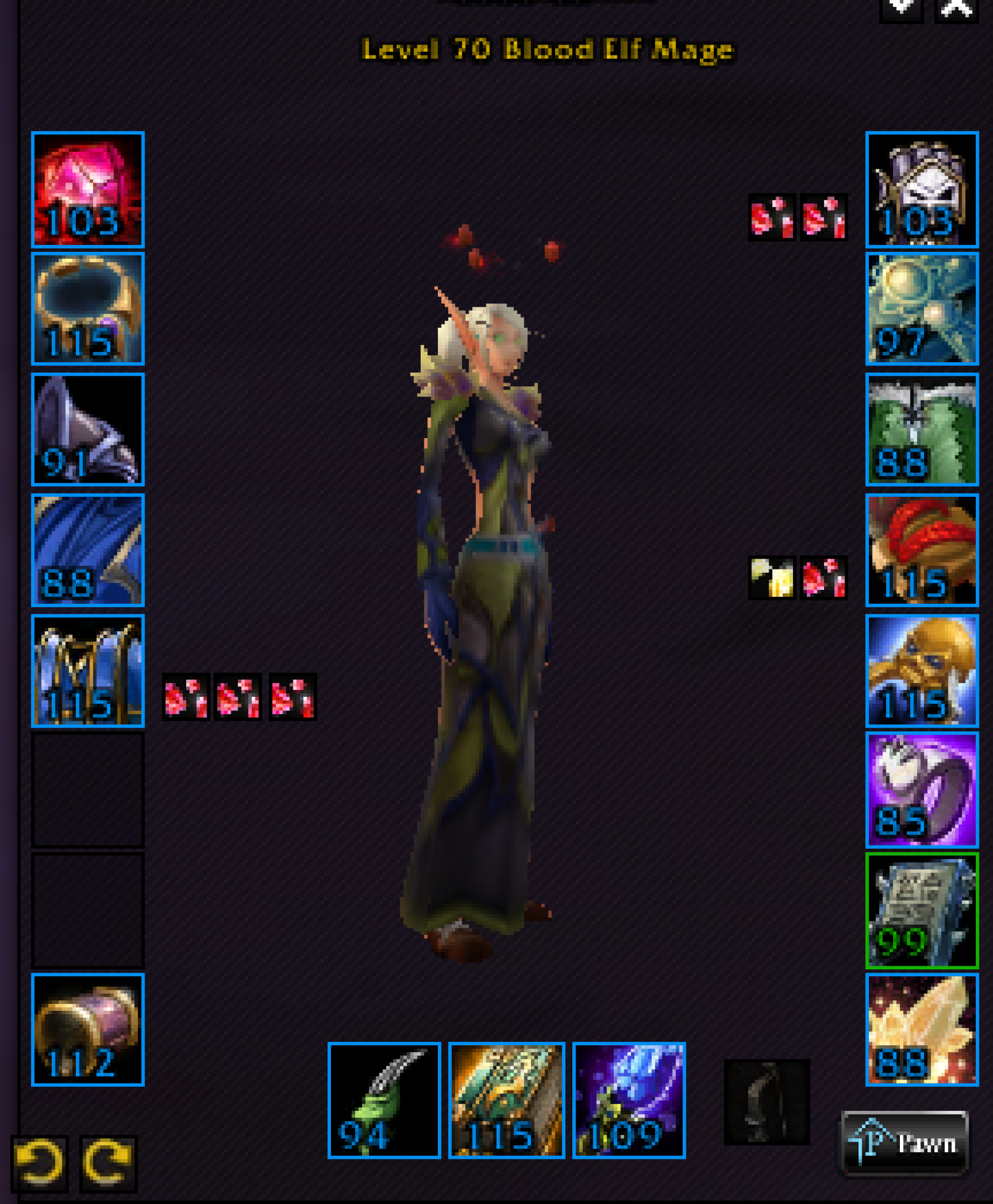 Blood elf female mage firemaw 1