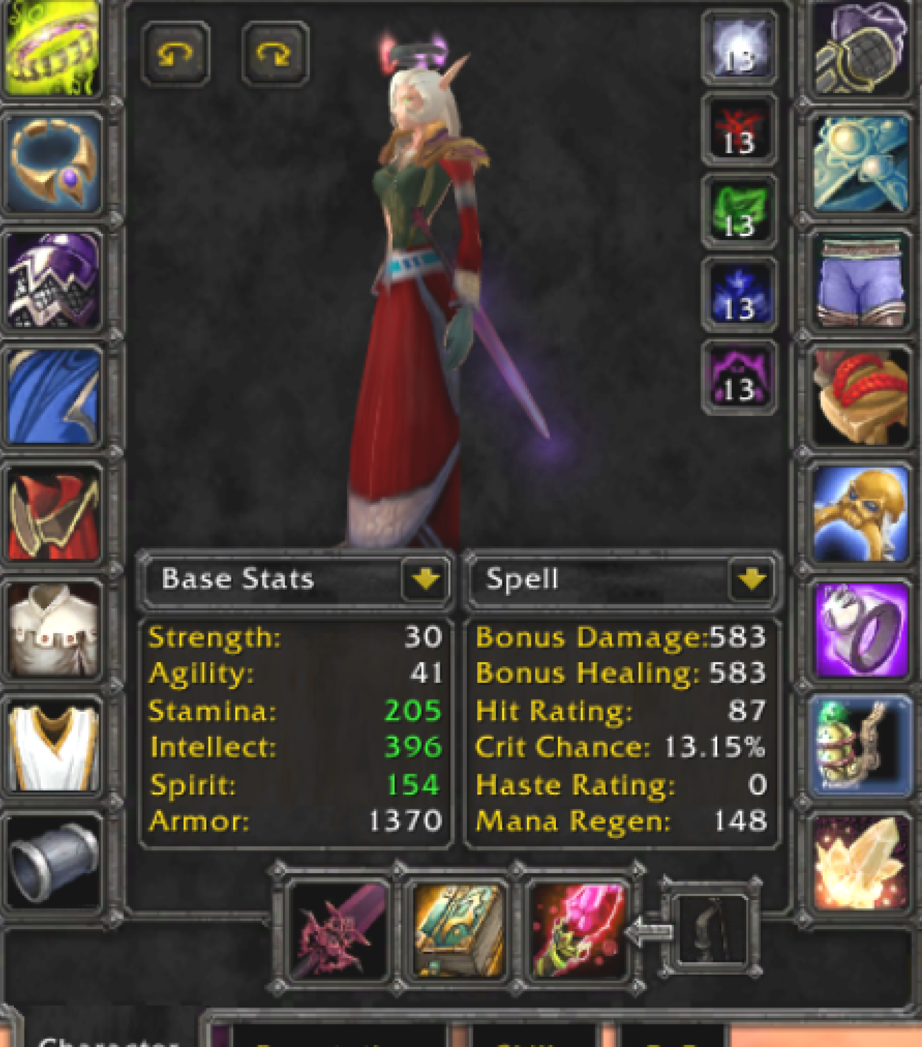 Blood elf female mage golemagg