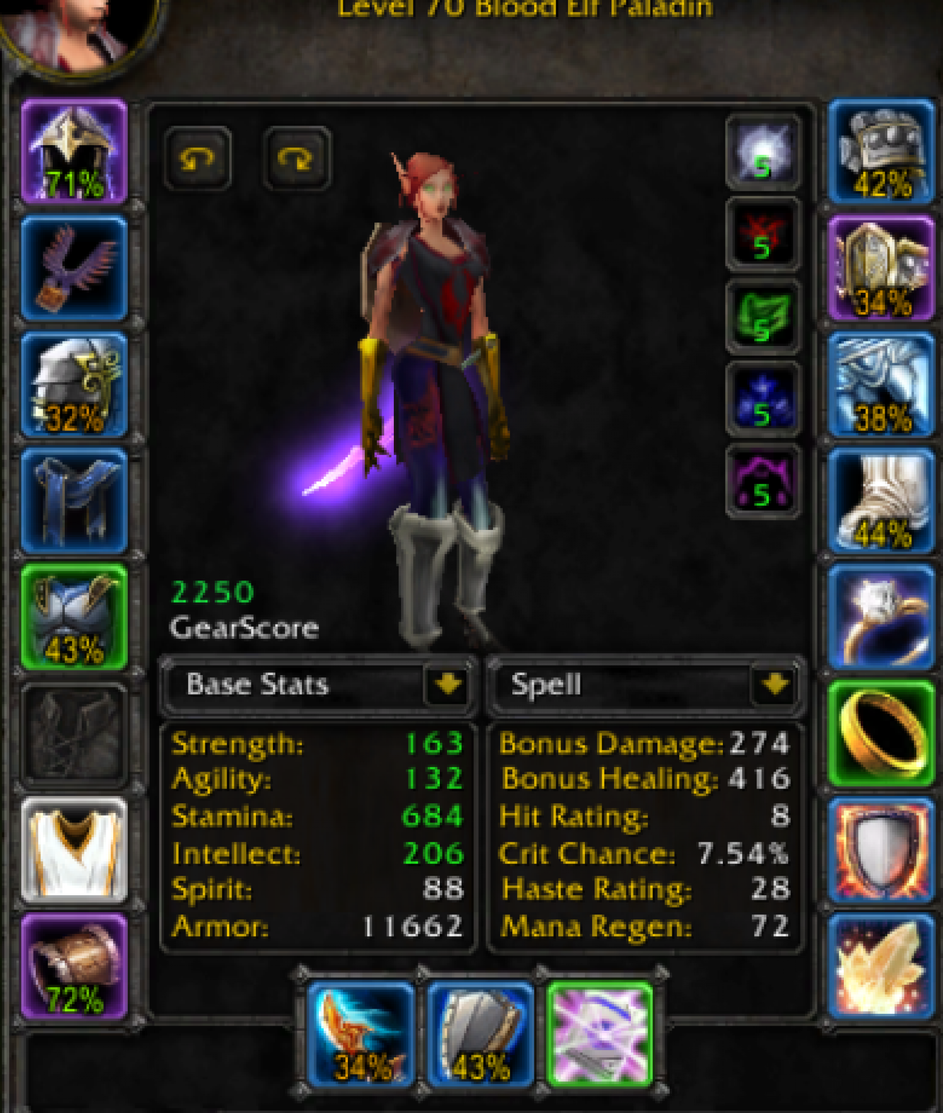 Blood elf female paladin karazhan 3