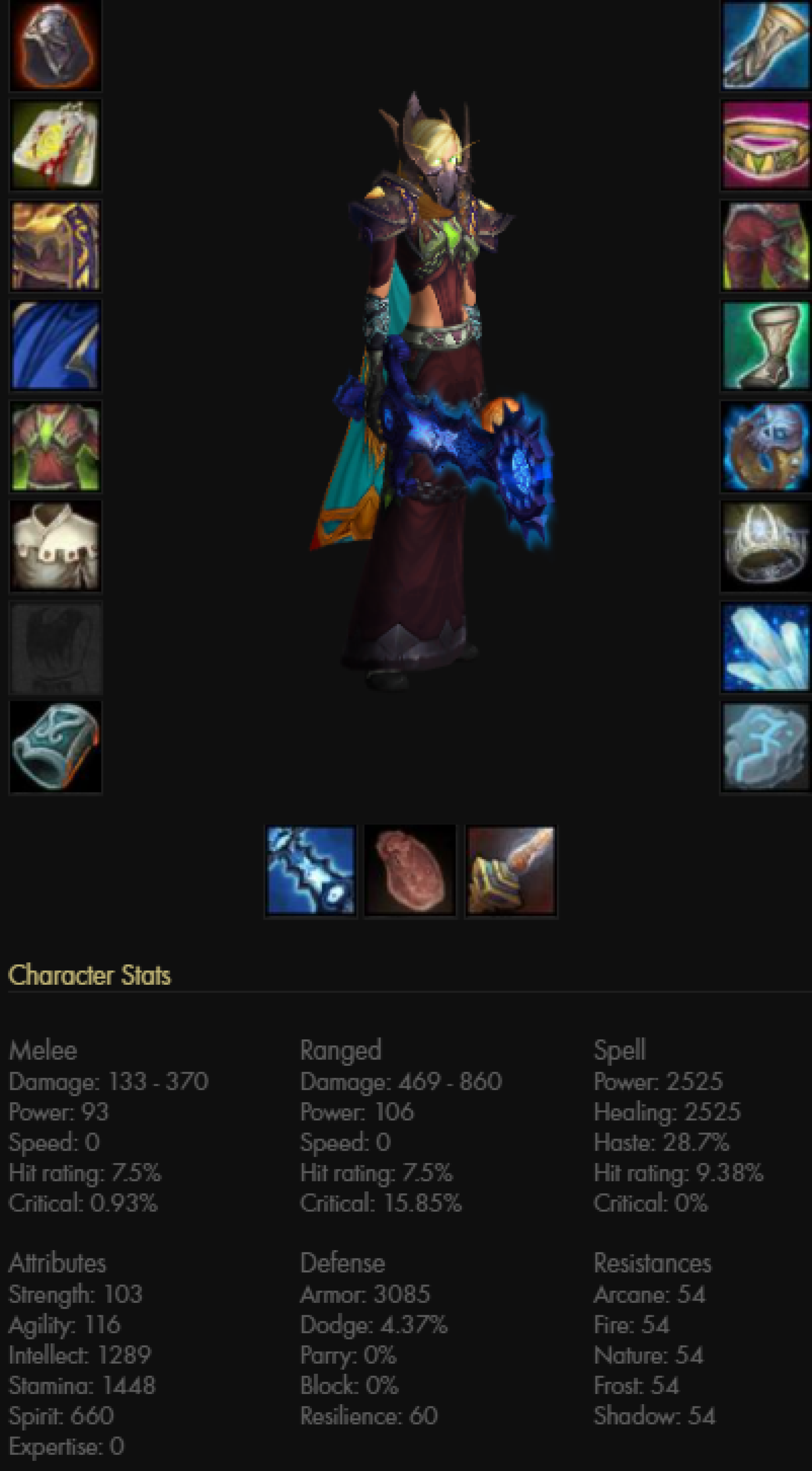 Blood elf female warlock lordaeron