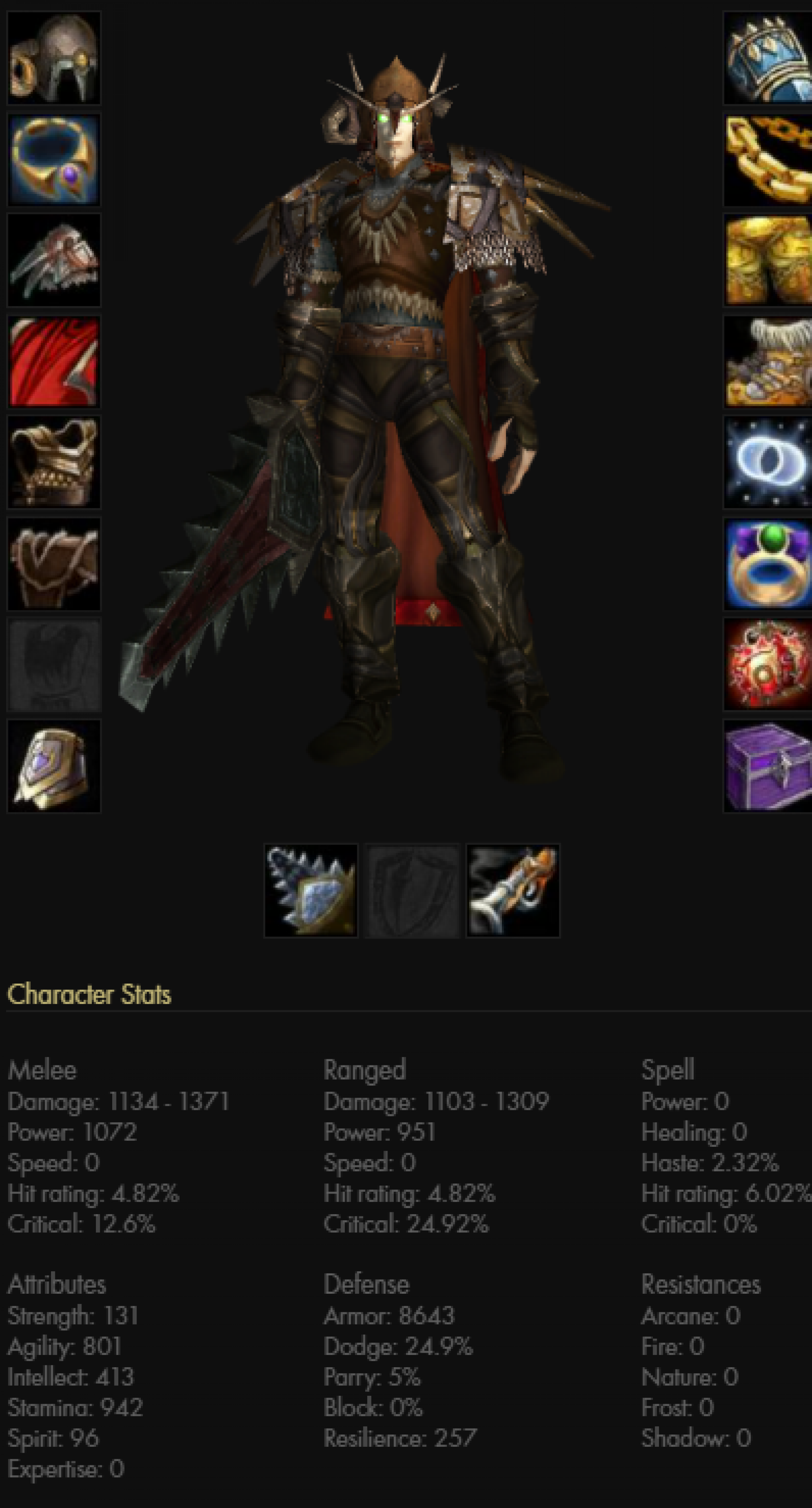 Blood elf male hunter frostmourne