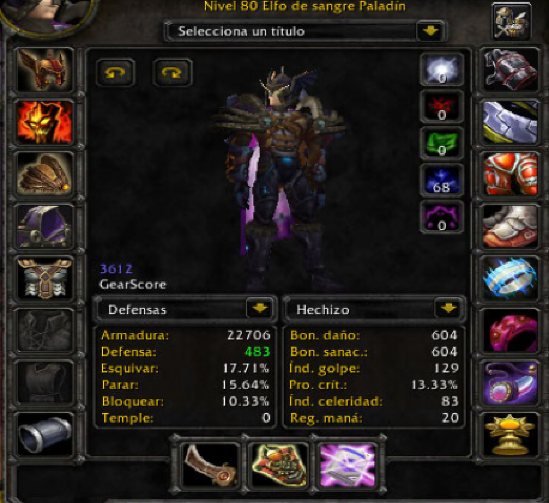 Blood elf male paladin mograine gg 7