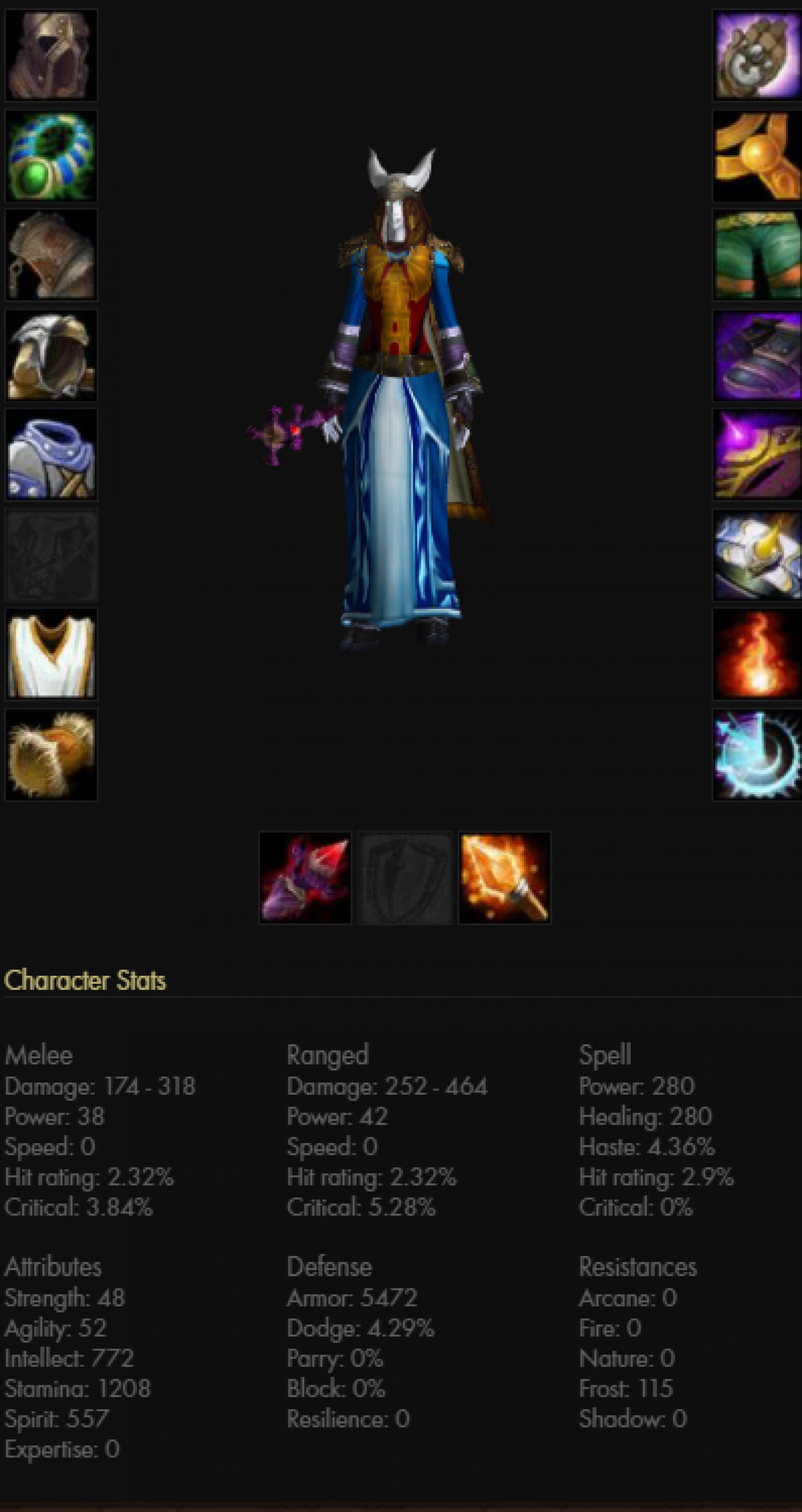 Draenei female priest frostmourne
