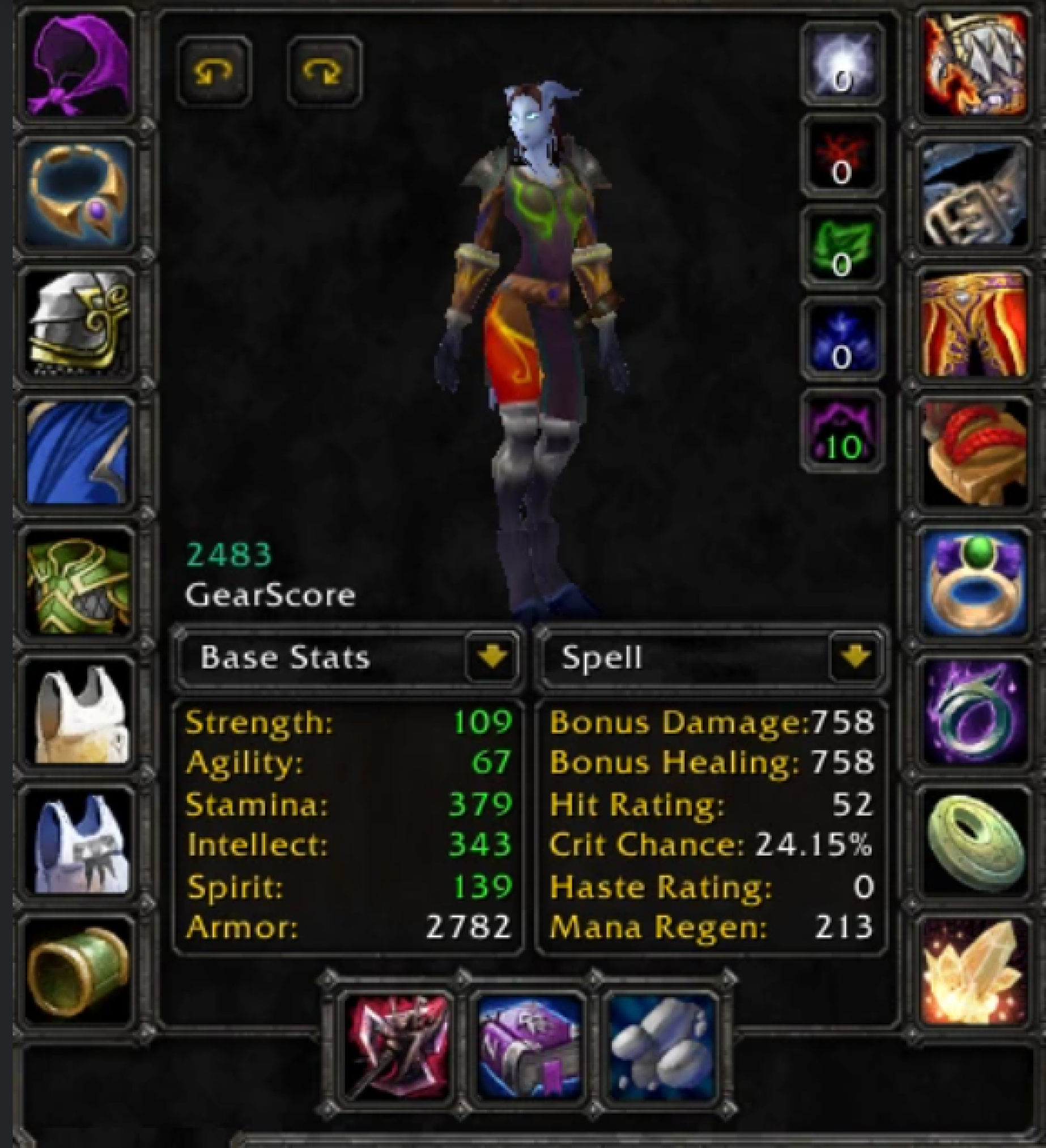 Draenei female shaman karazhan 2