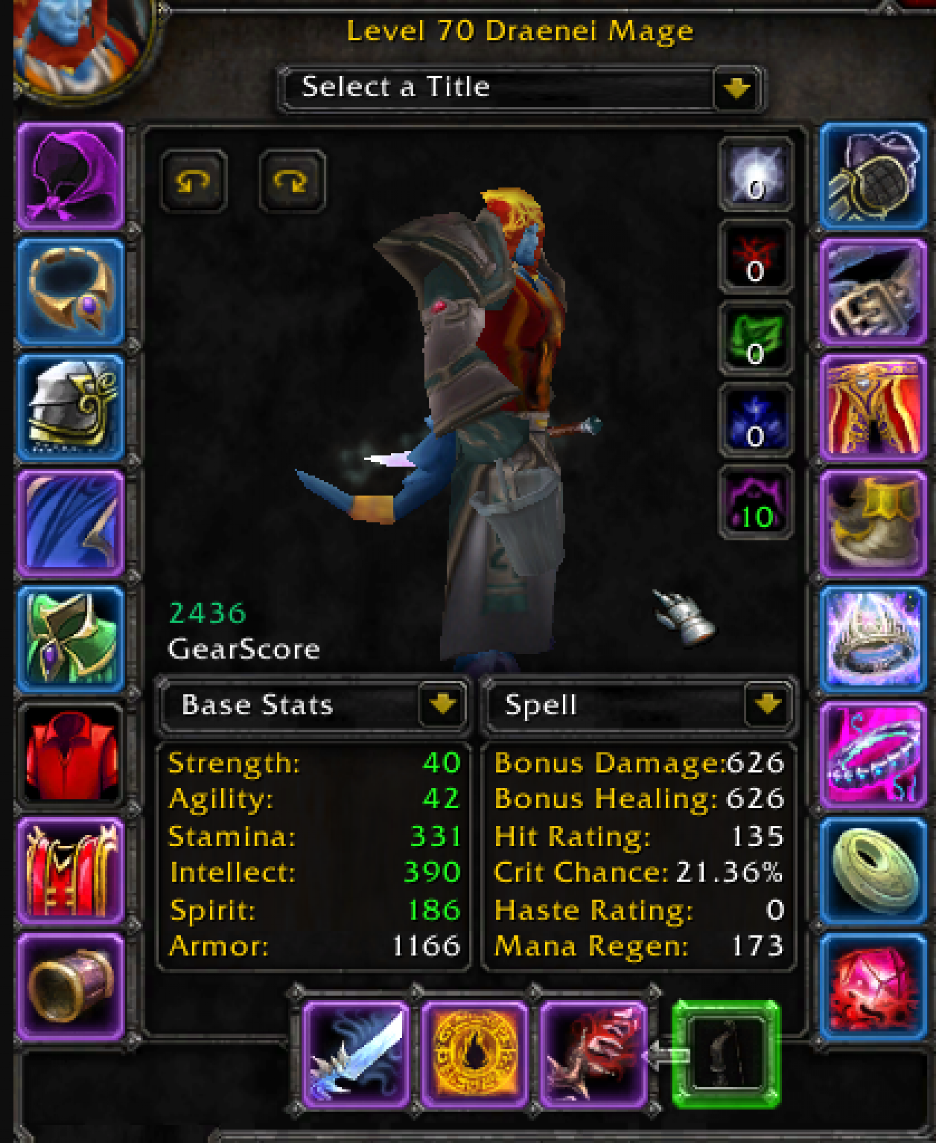 Draenei male mage karazhan