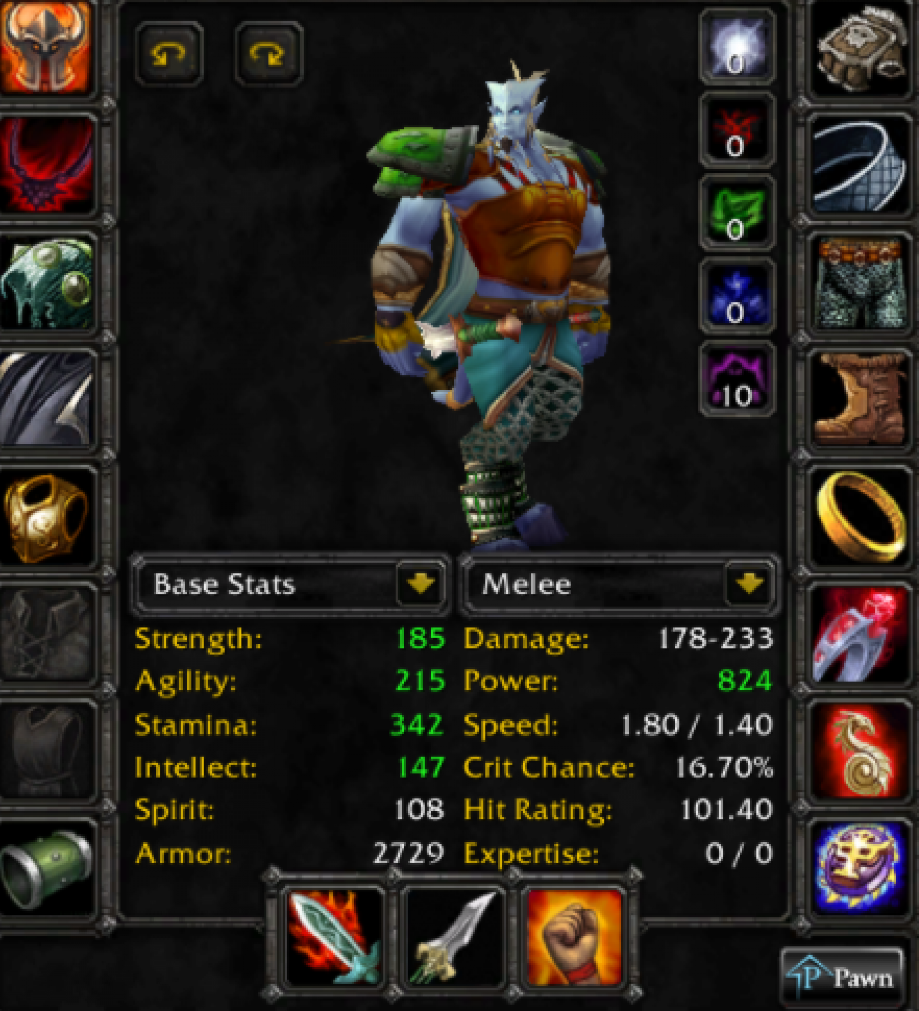 Draenei male shaman Faerlina