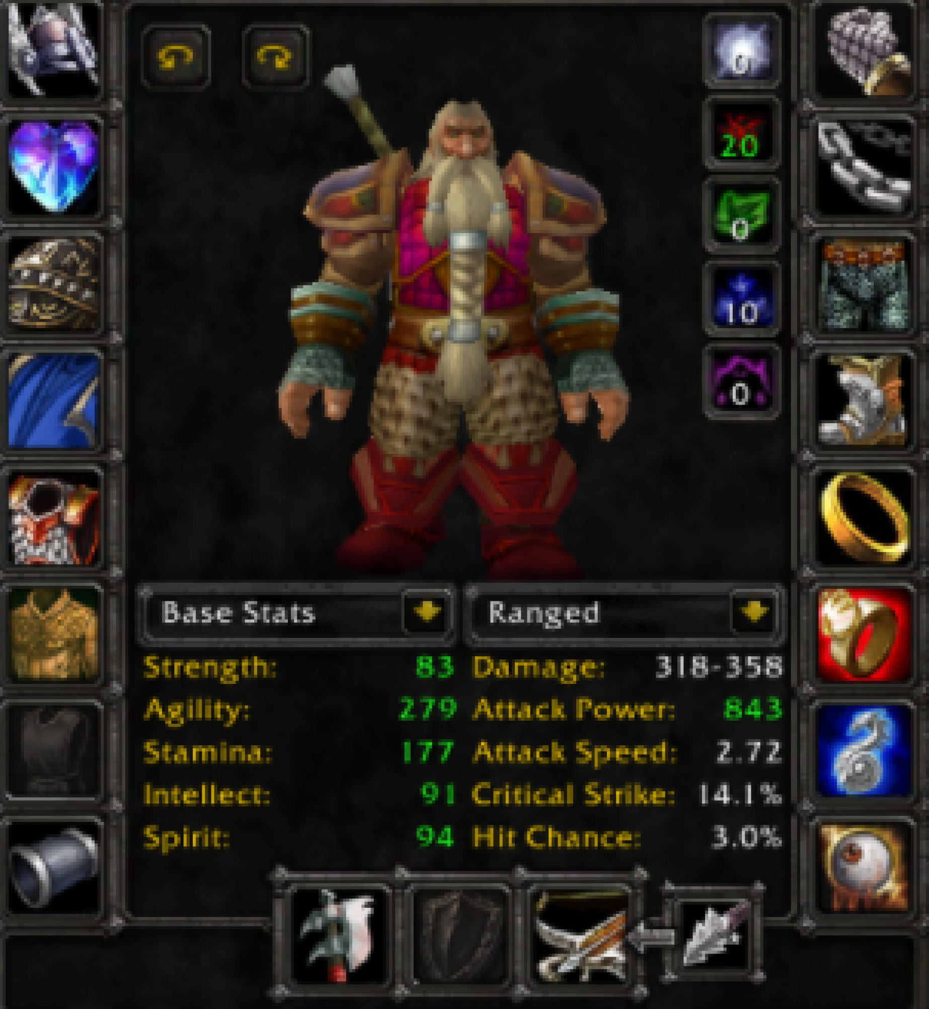 Dwarf male hunter dreadnaught