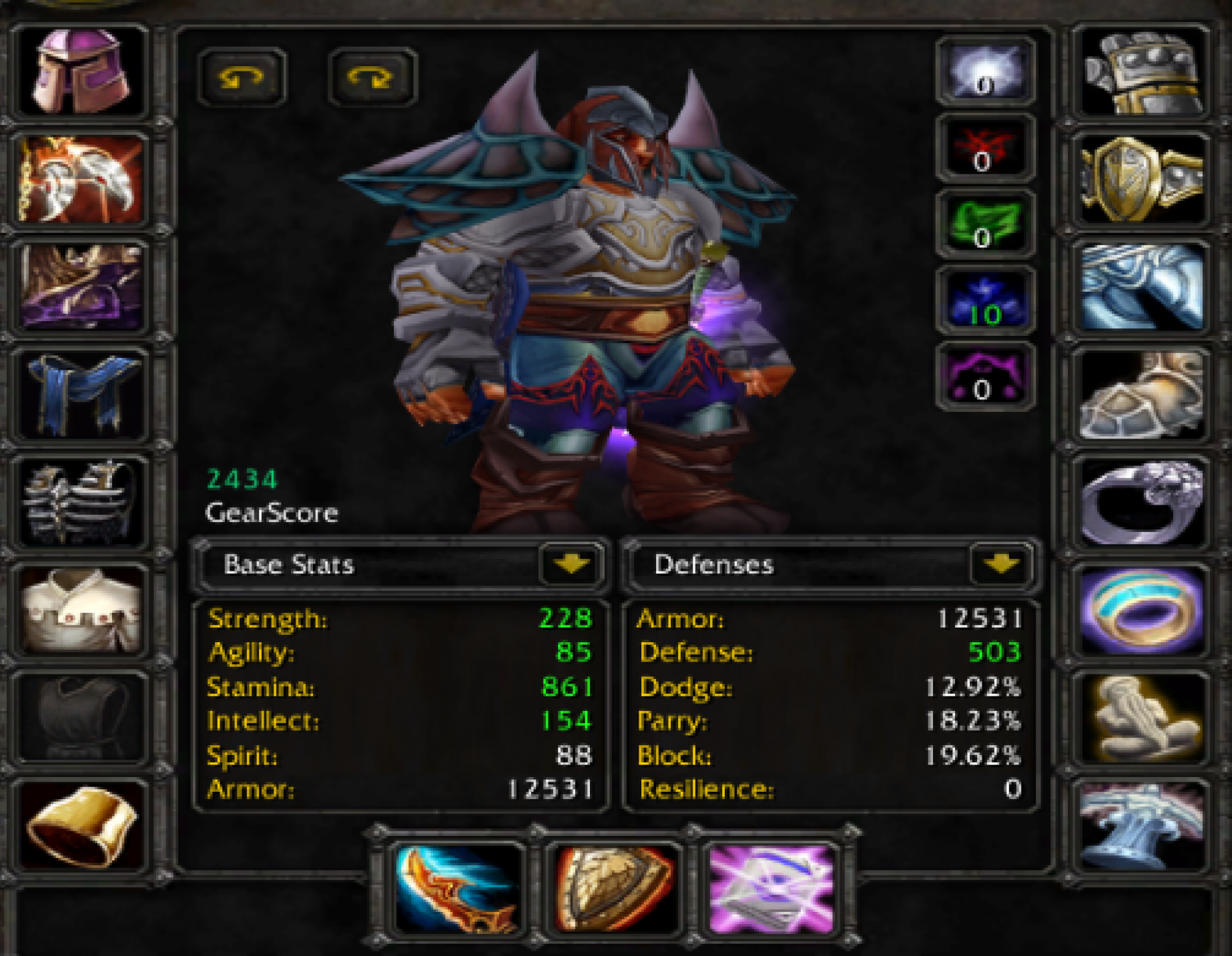 Dwarf male paladin Karazhan