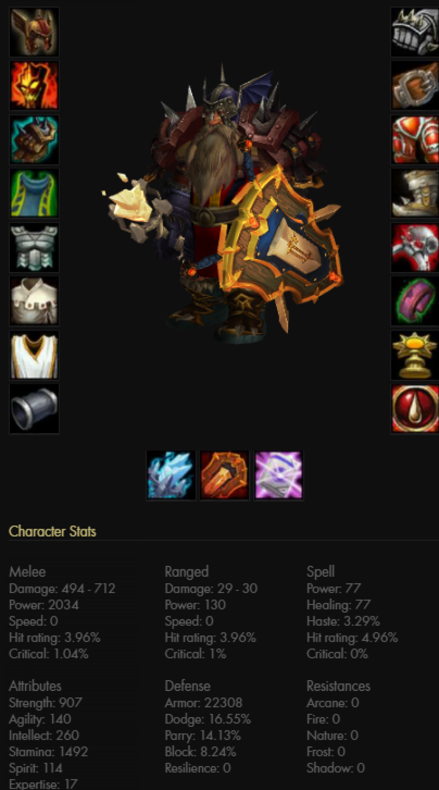 Dwarf male paladin frostmourne