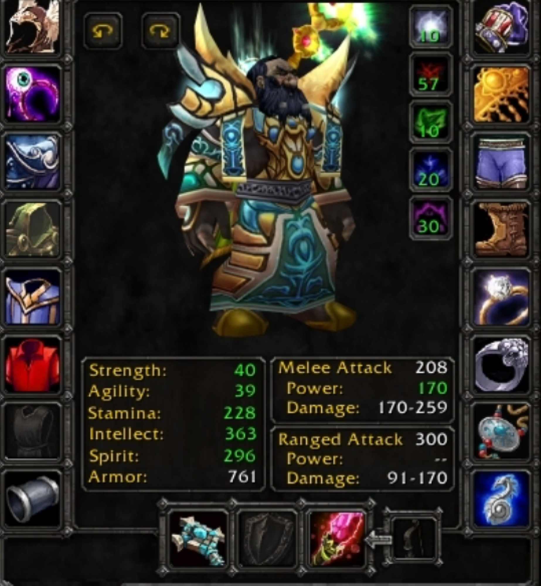 Dwarf male priest Earthshaker