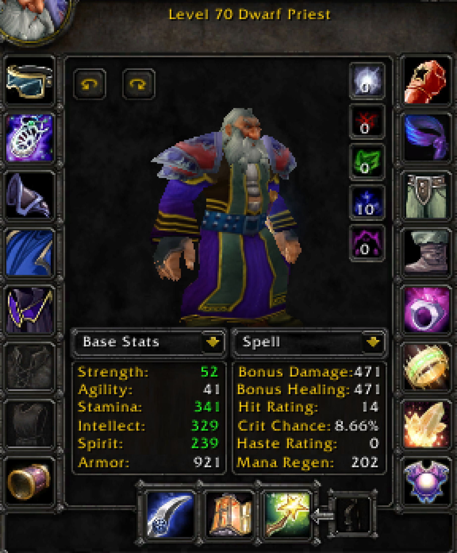 Dwarf male priest faerlina 3