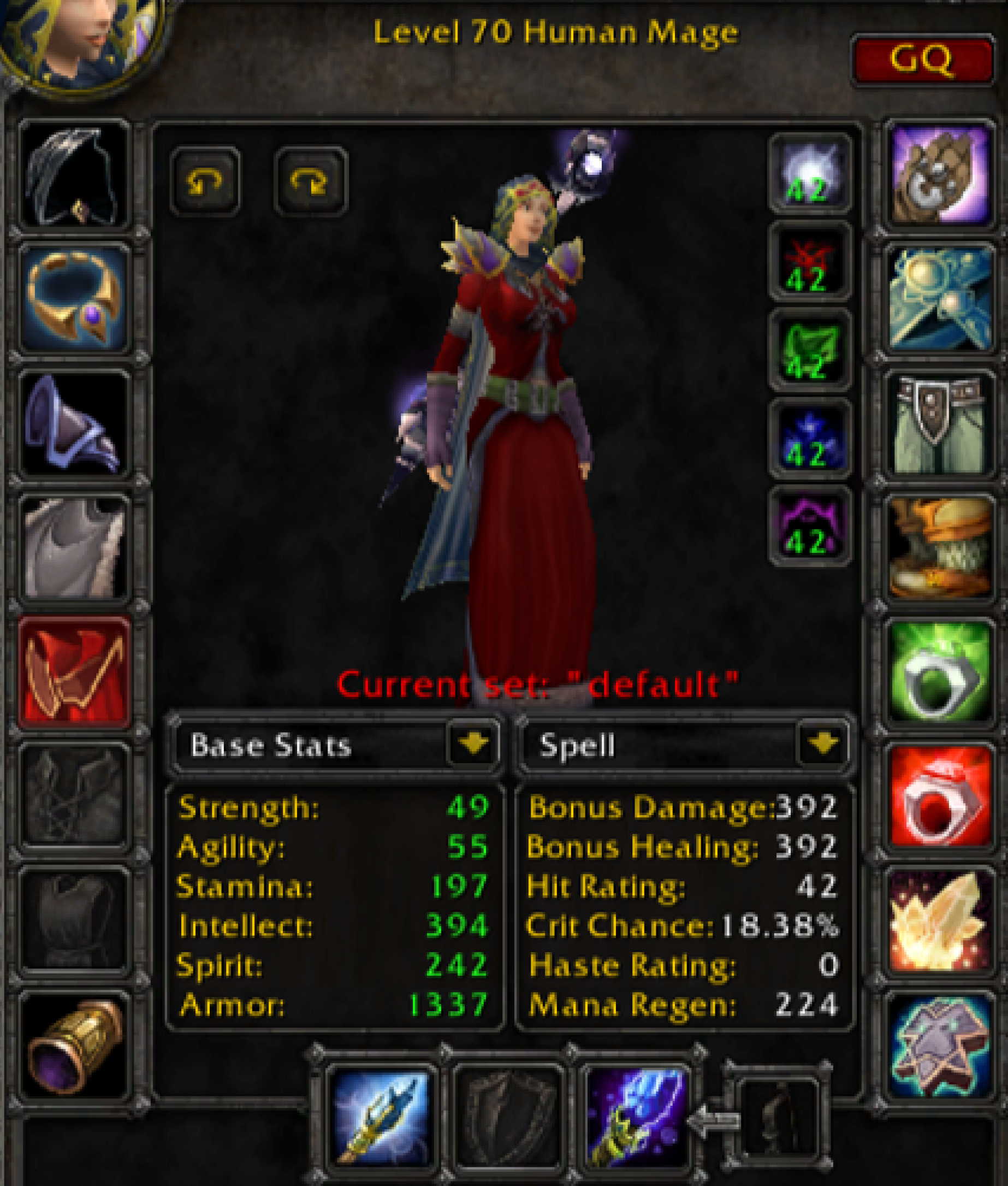 Human female mage auberdine