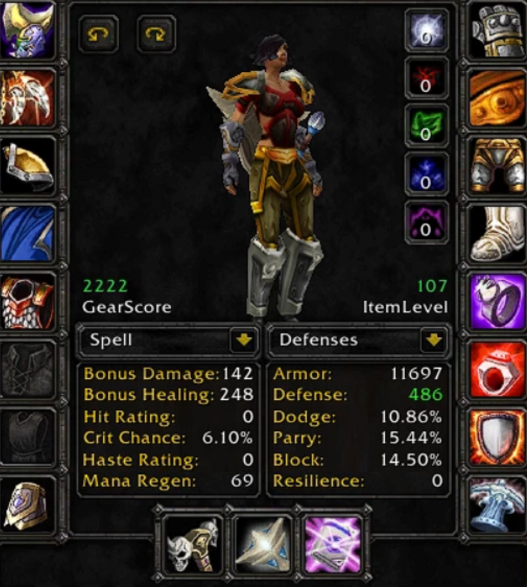Human female paladin firemaw 2