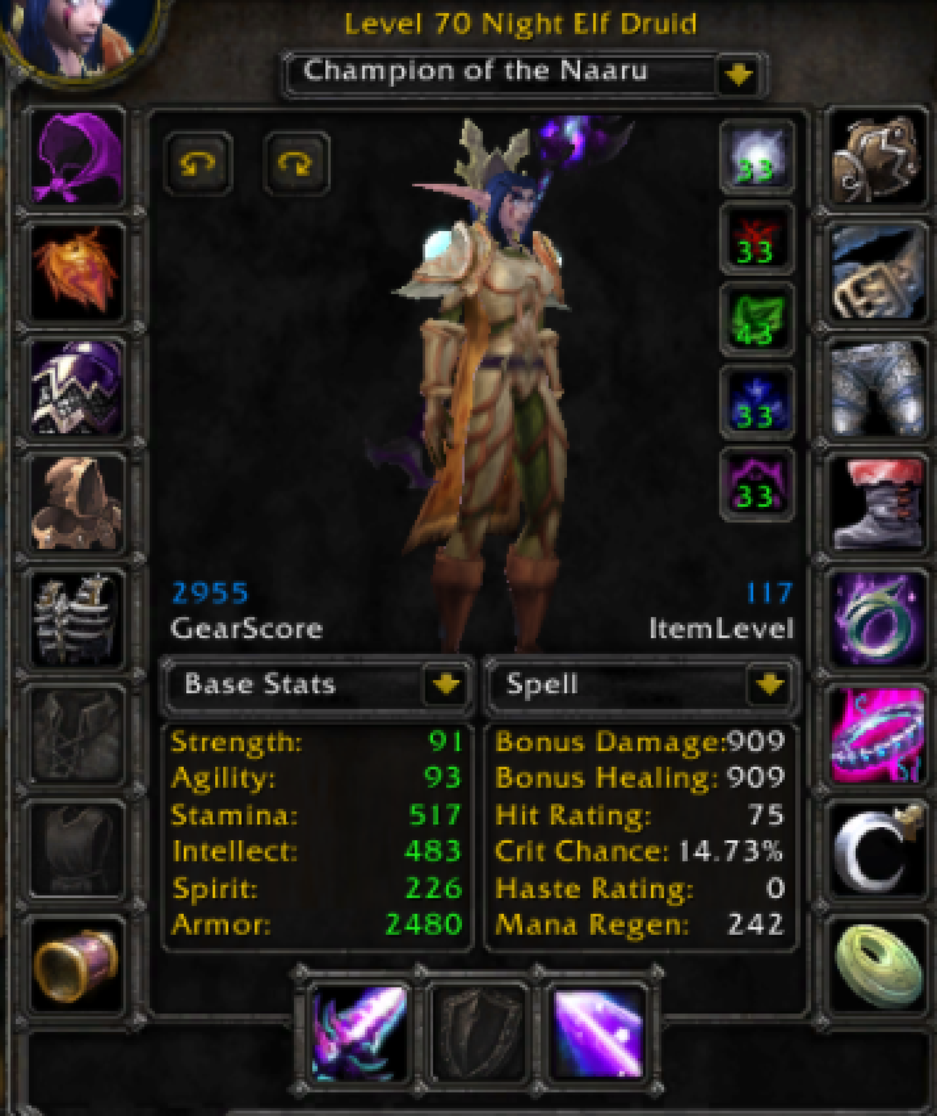Night elf female druid Gehennas