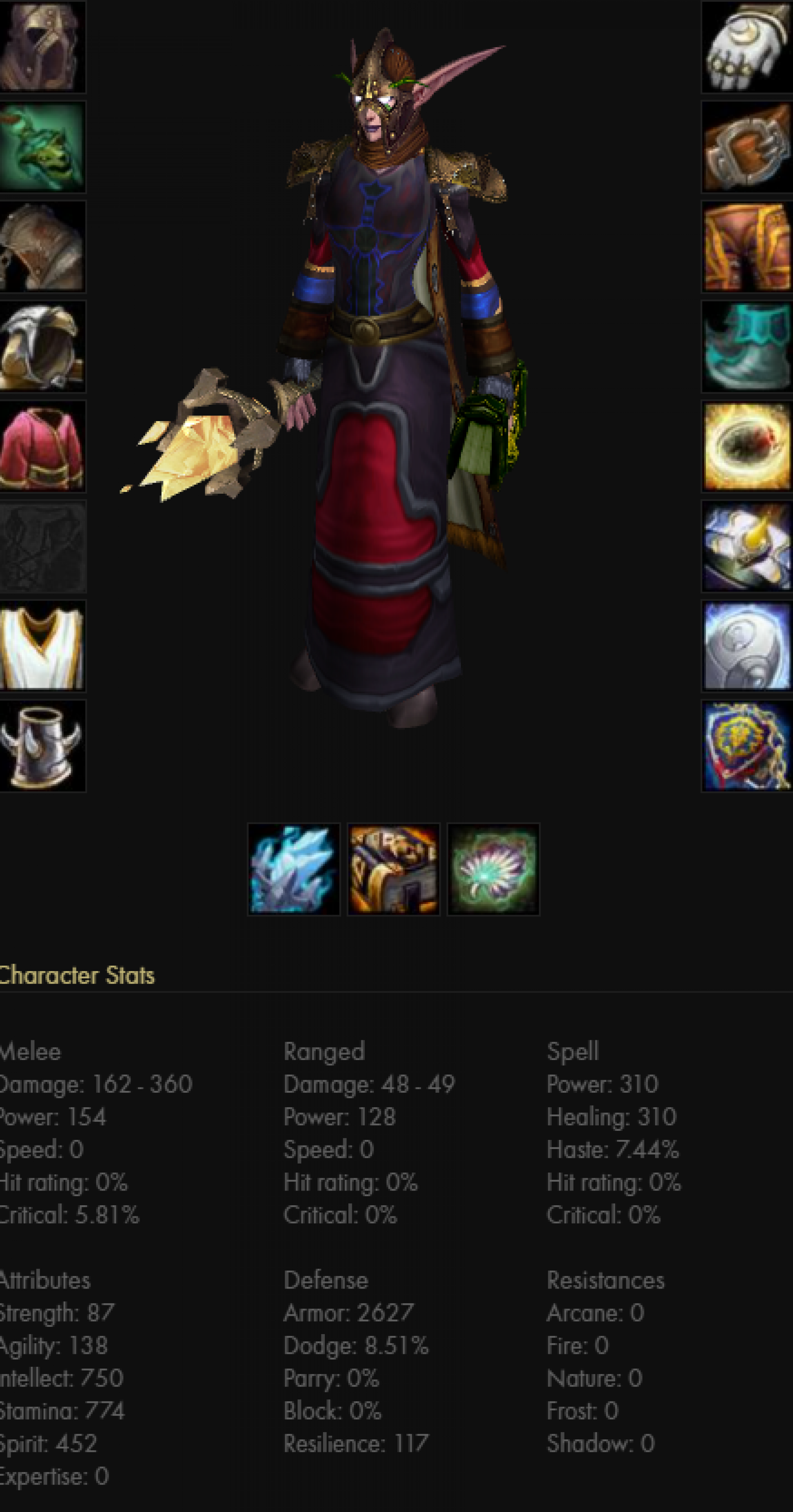 Night elf female druid frostmourne