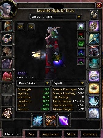 Night elf female druid mograine gg