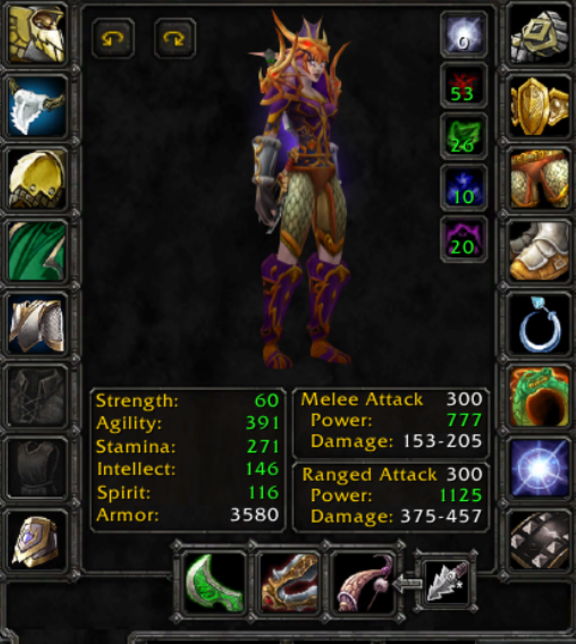 Night elf female hunter arugal