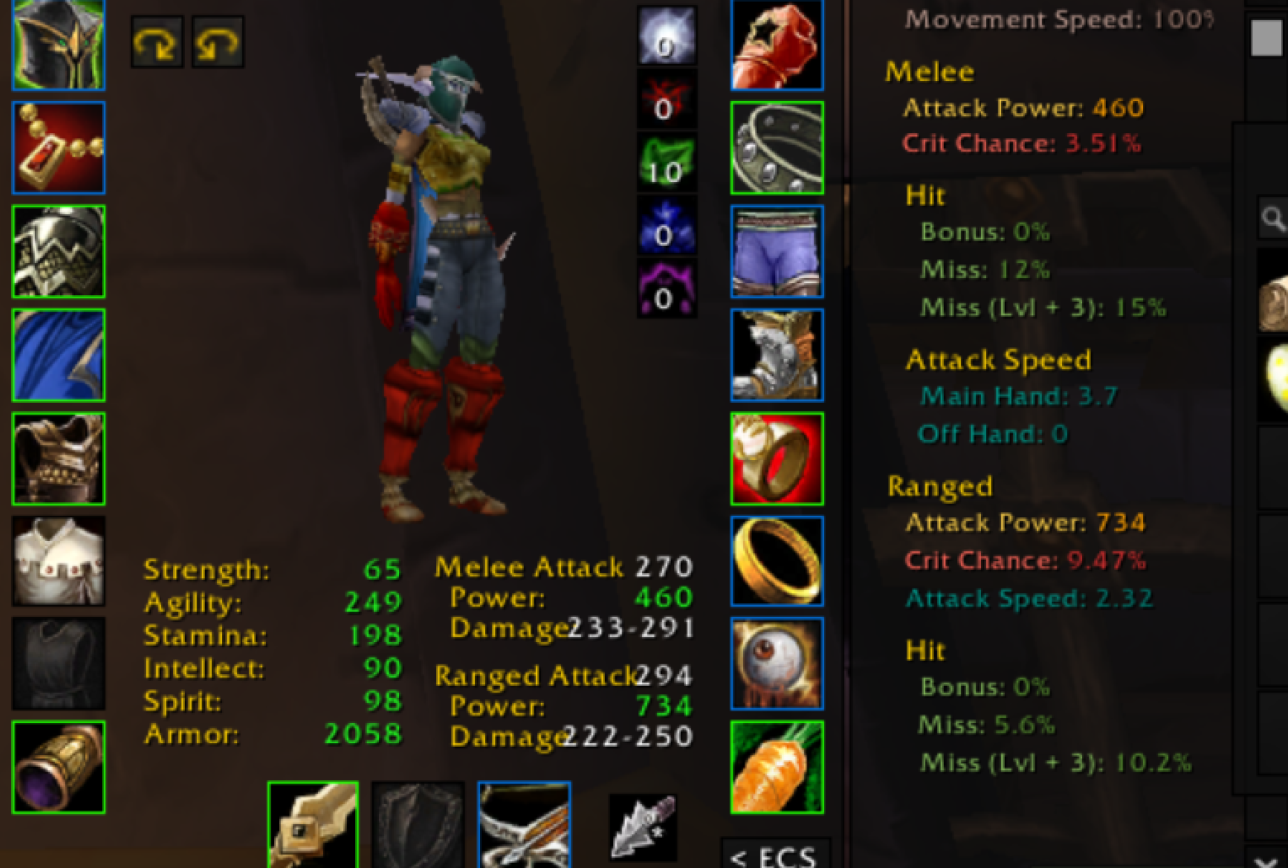 Night elf female hunter dreadnaught 2