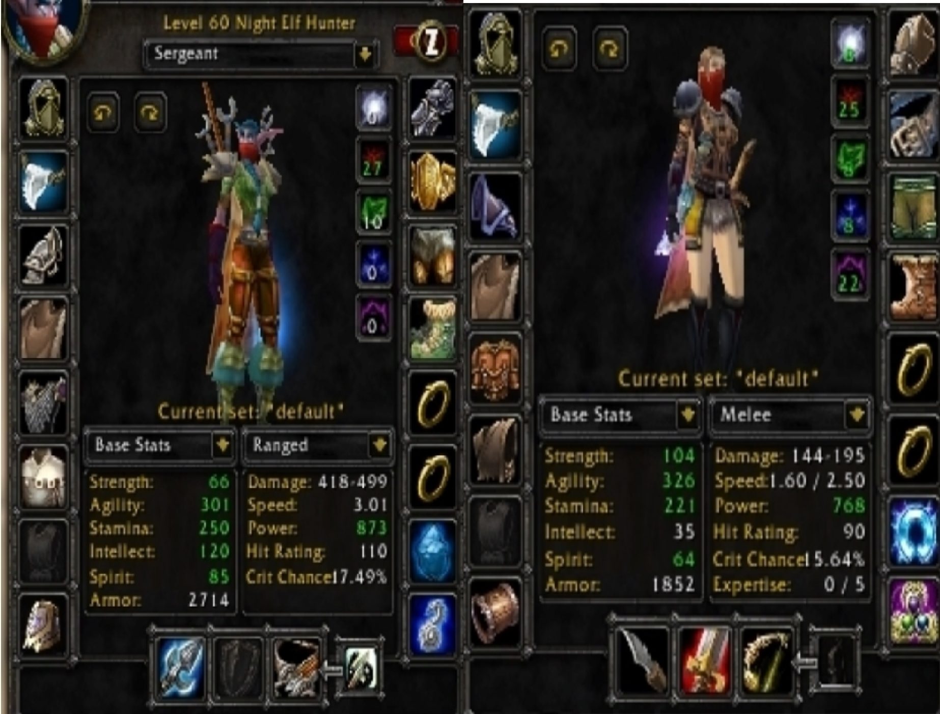 Night elf female hunter yojamba