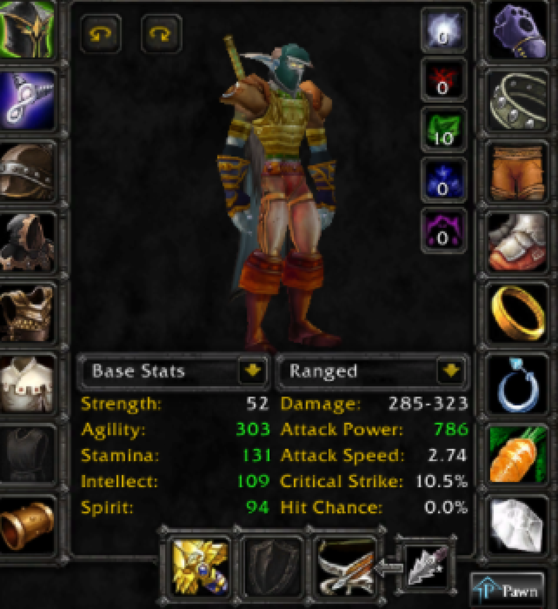 Night elf male hunter dreadnaught 2