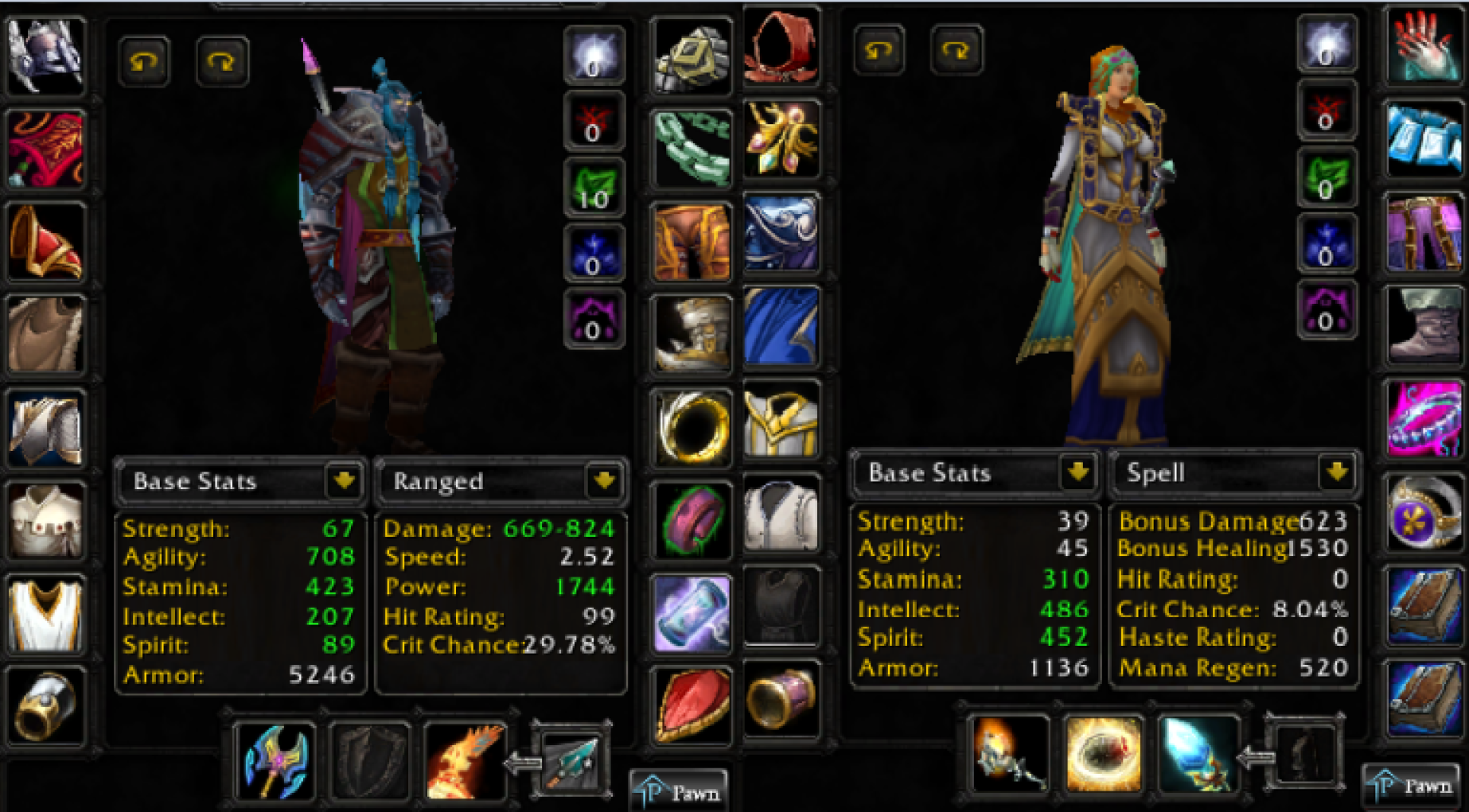 Night elf male hunter firemaw 2