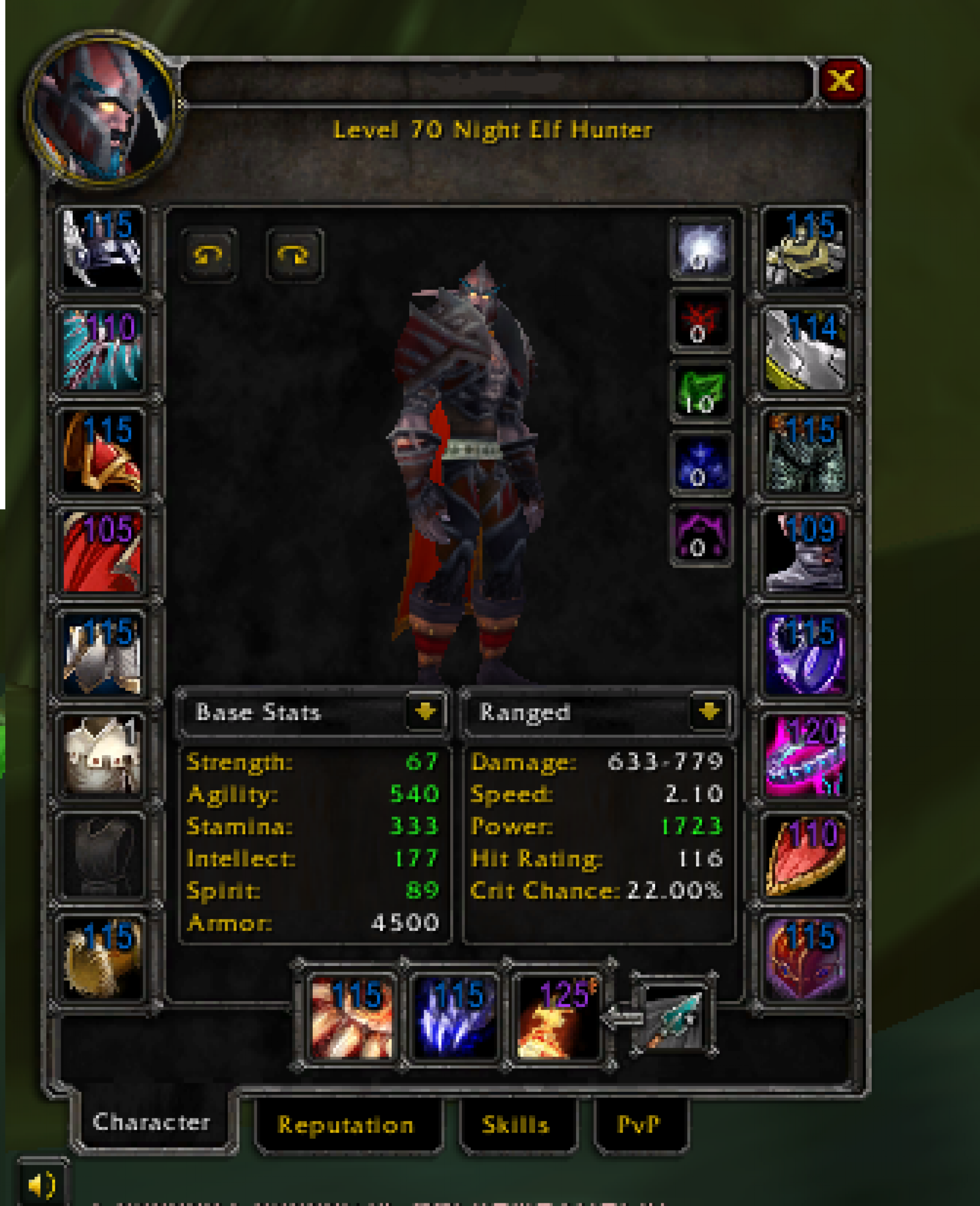 Night elf male hunter heartseeker