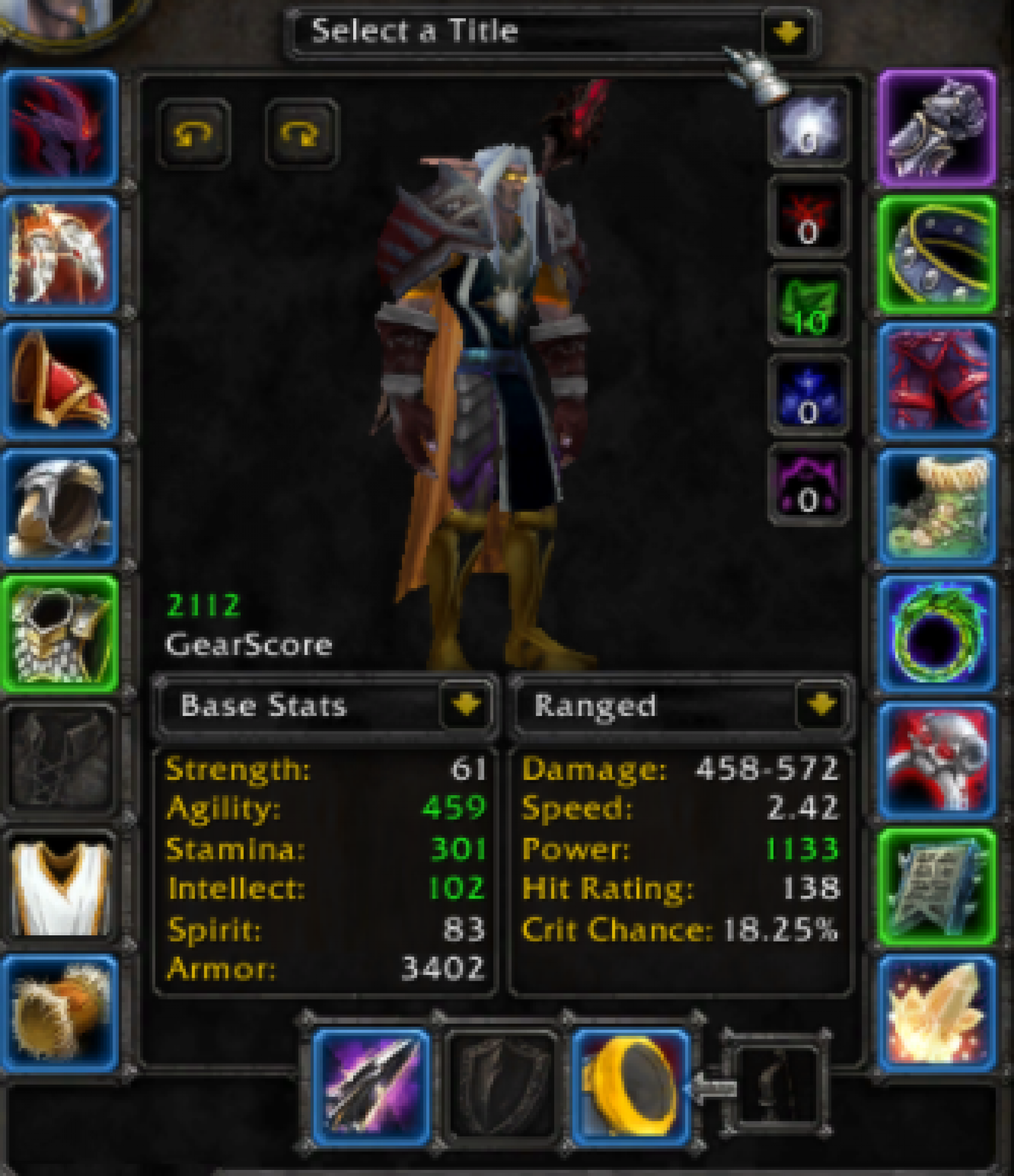 Night elf male hunter karazhan