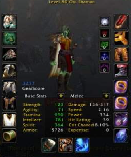 Orc female shaman mograine gg 2