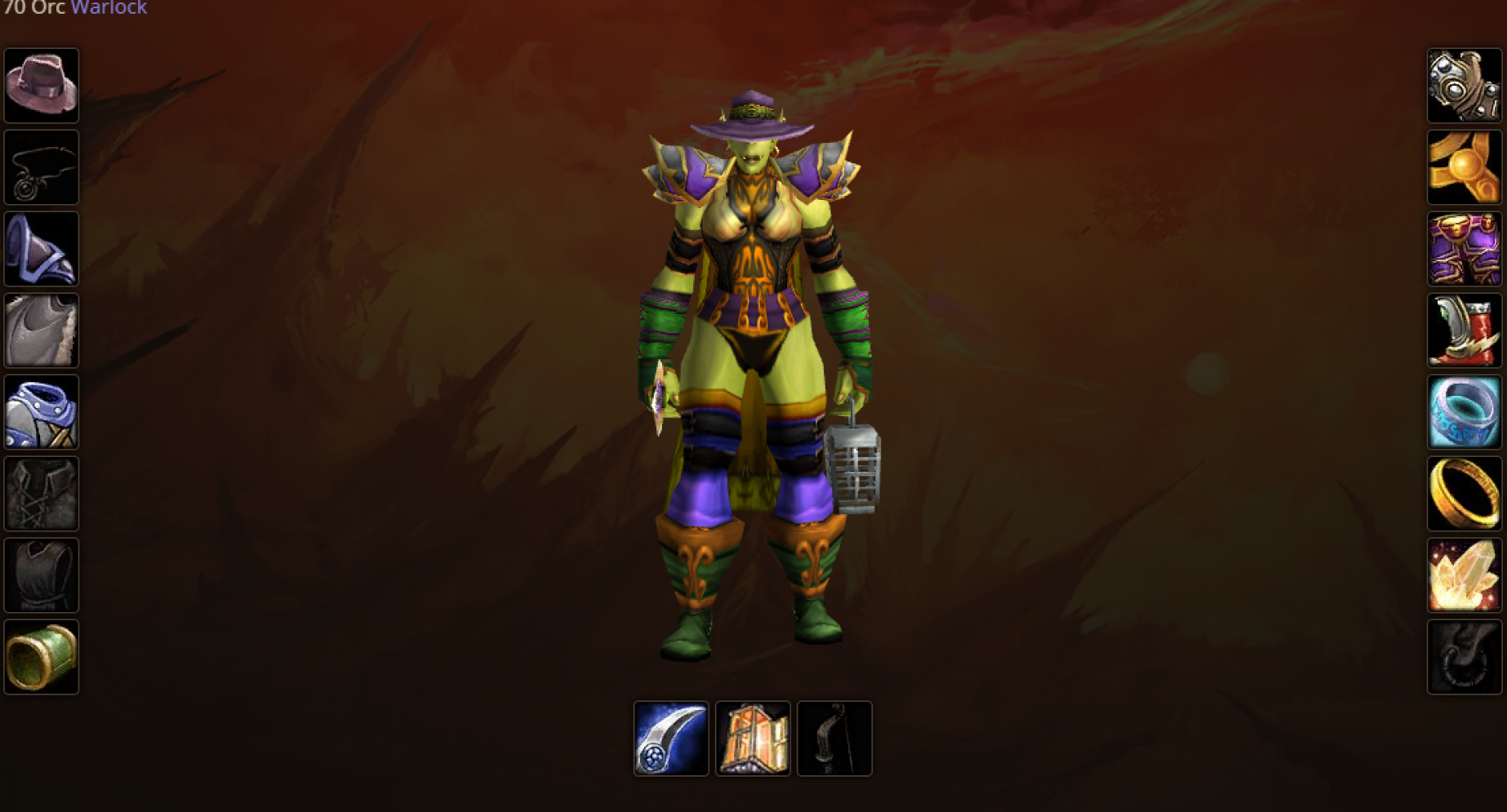 Orc female warlock windrunner