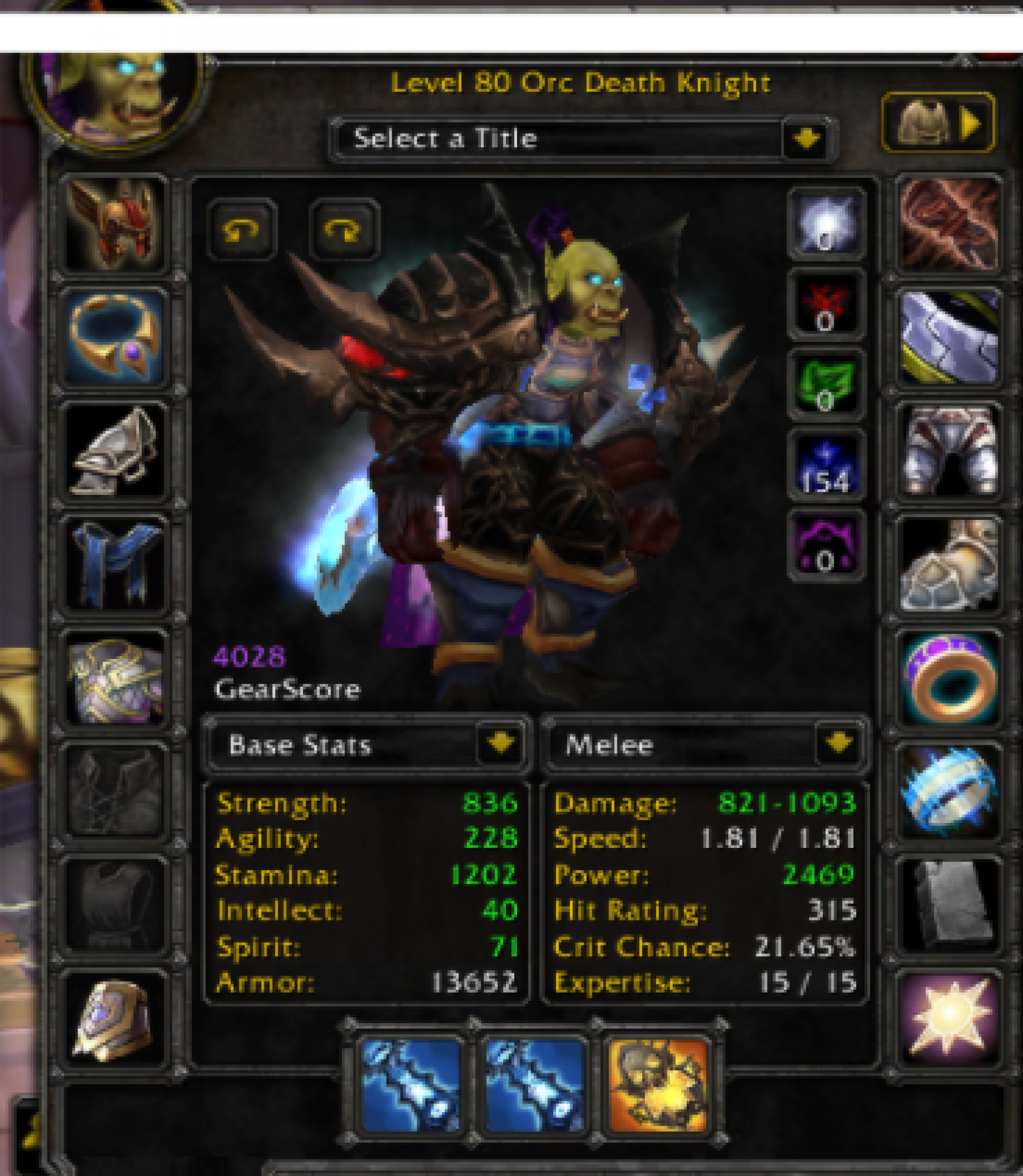 Orc male DK mograine gg 3