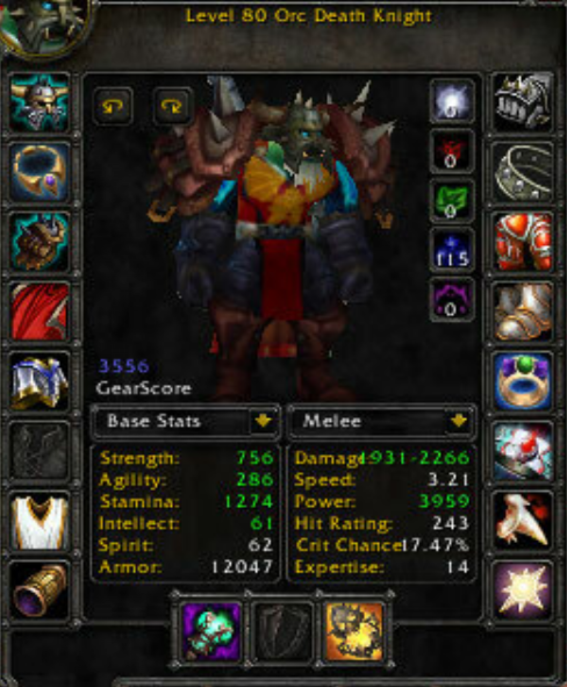 Orc male DK mograine gg