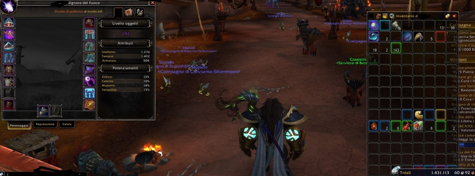 Tauren male druid pozzo
