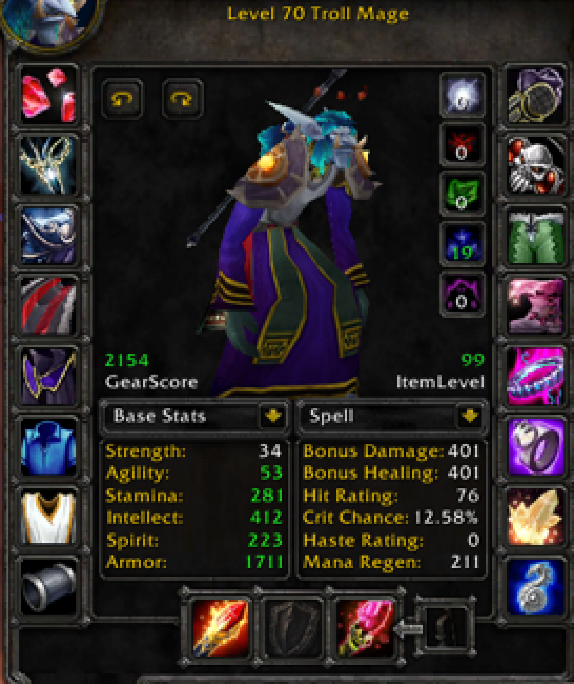 Troll male mage shazzrah