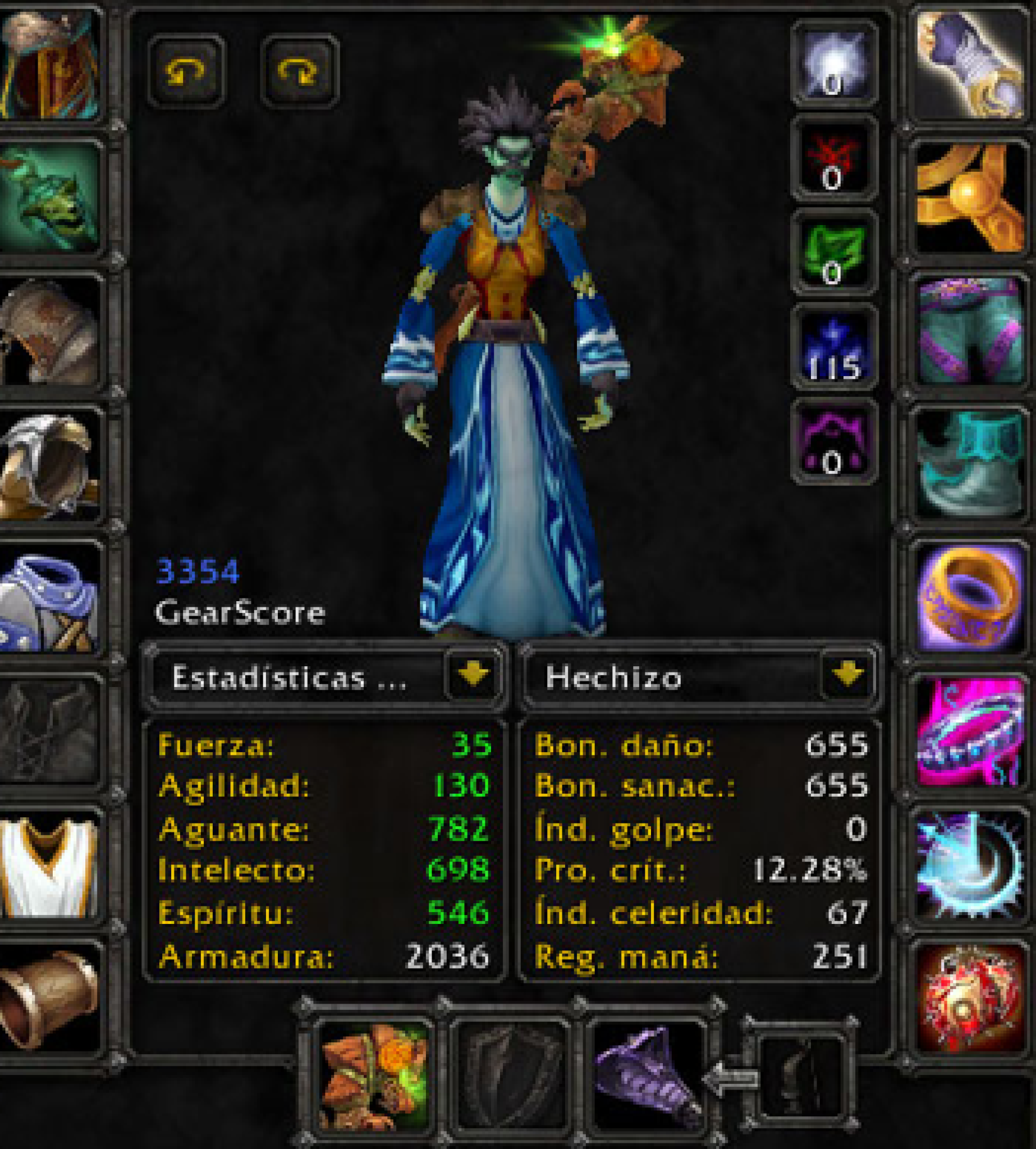 Undead female mage sindragosa