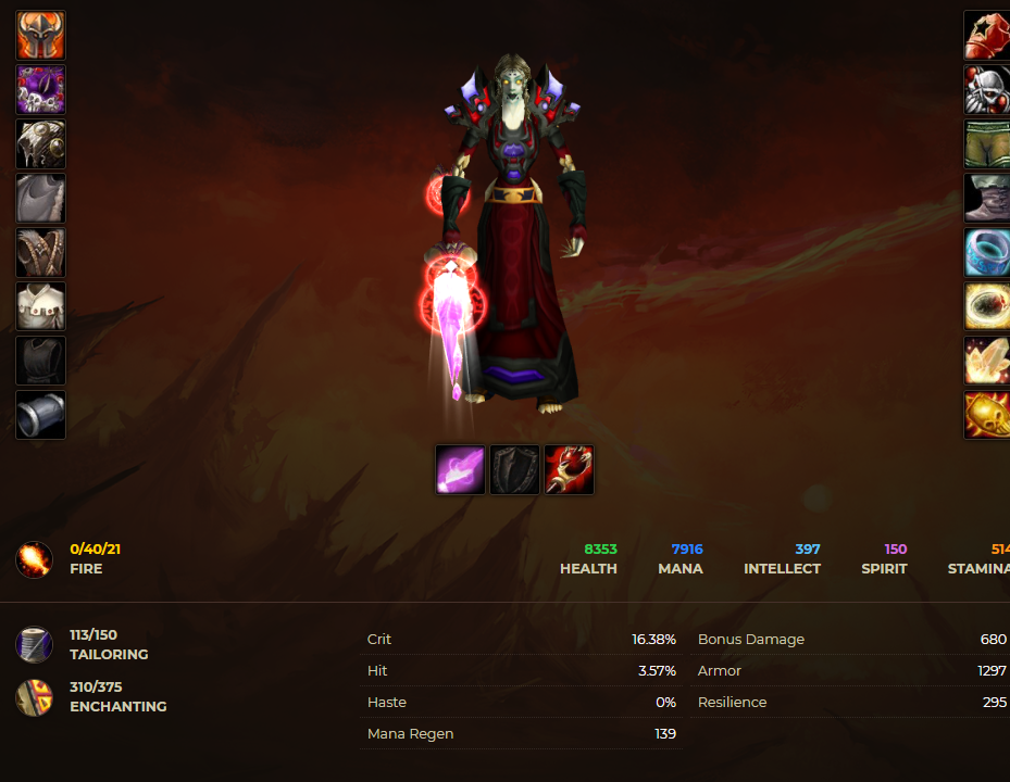 Undead female mage windrunner 5