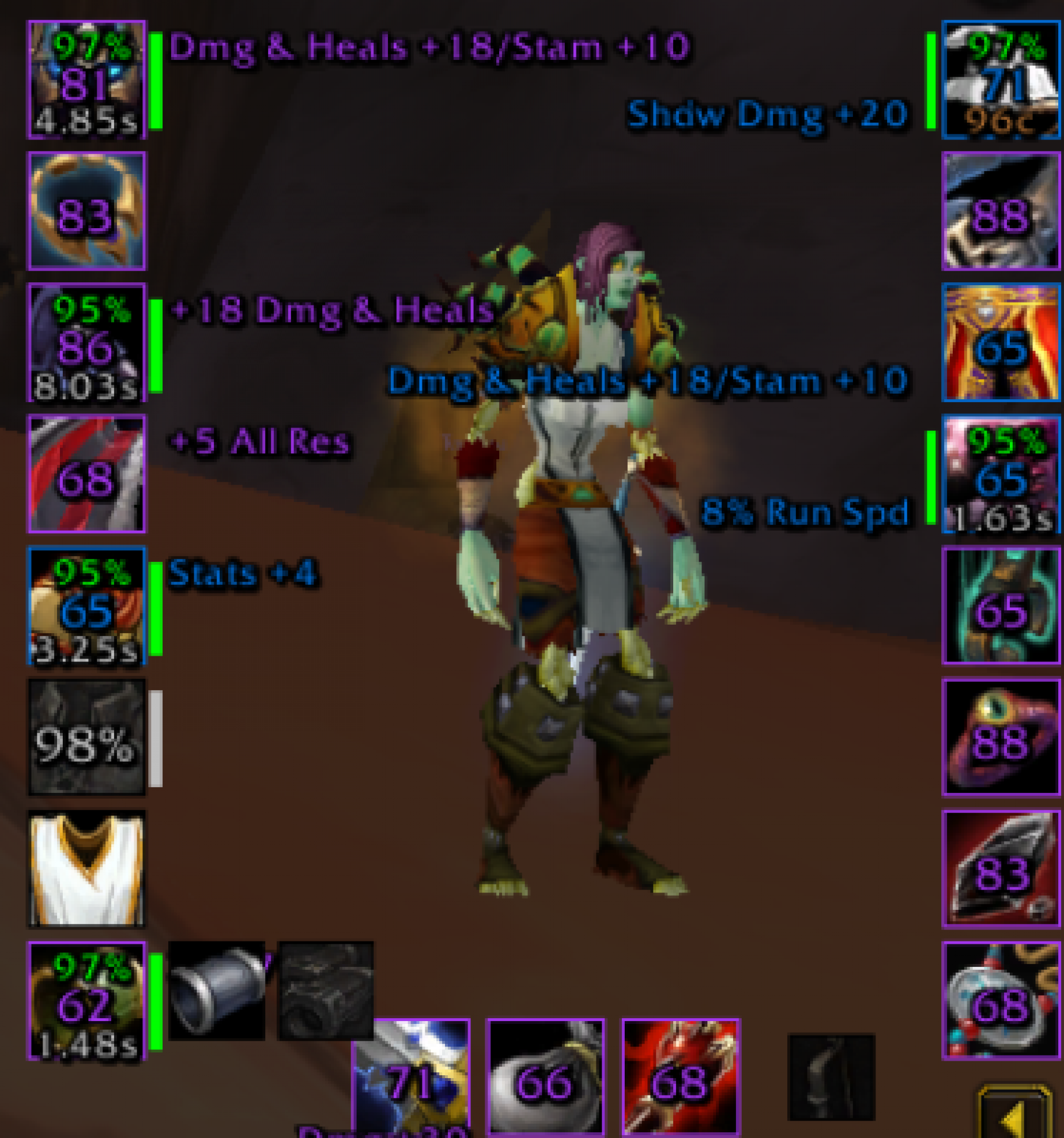 Undead female warlock firemaw