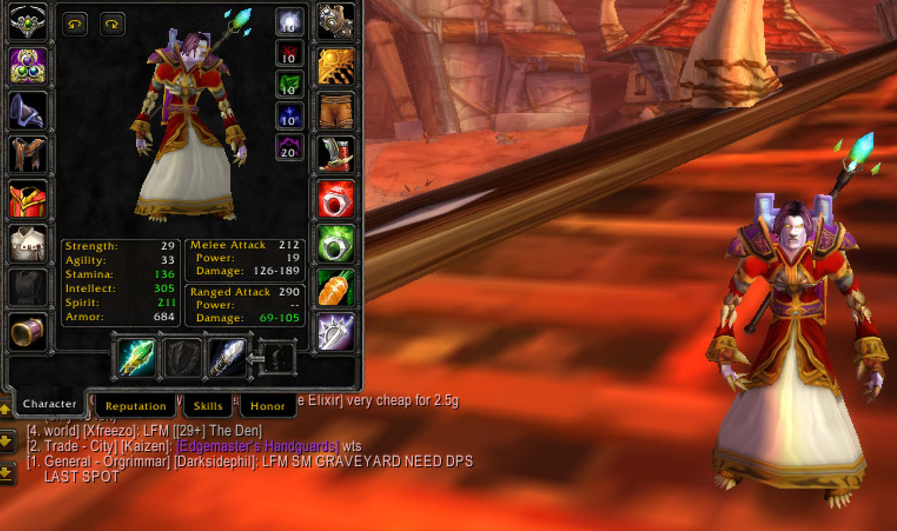 Undead male mage dreadnaught