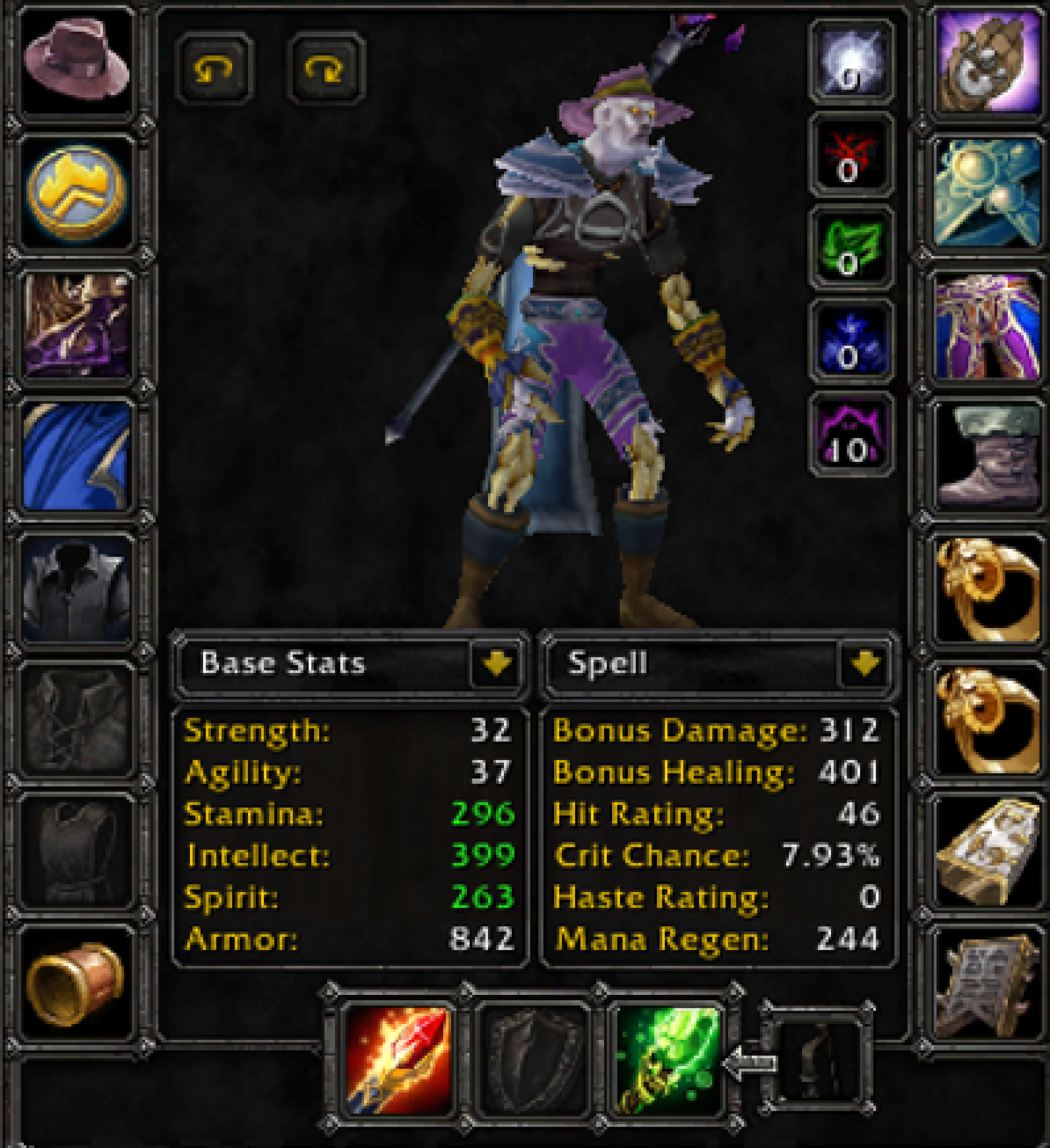 Undead male mage sulfuras