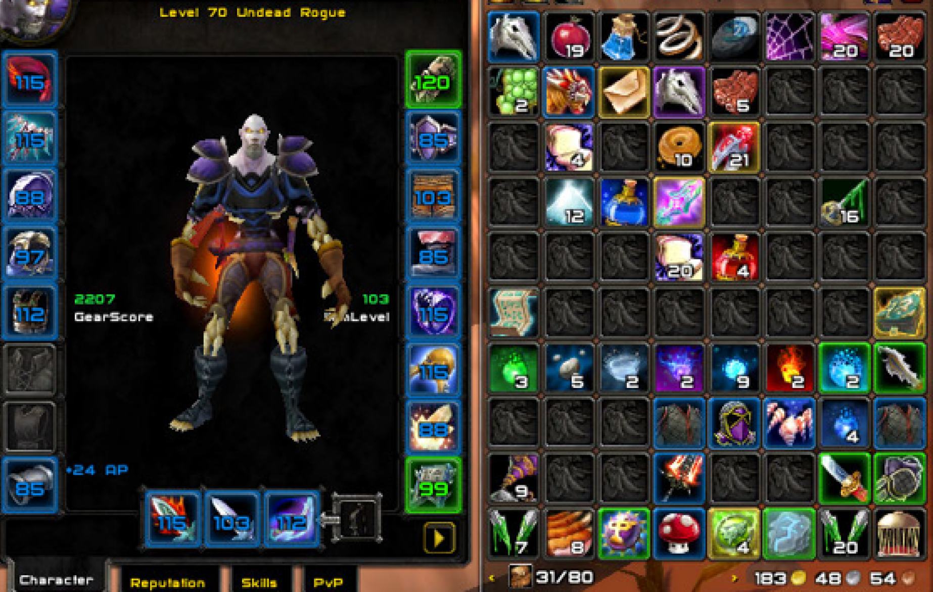 Undead male rogue gehennas 2