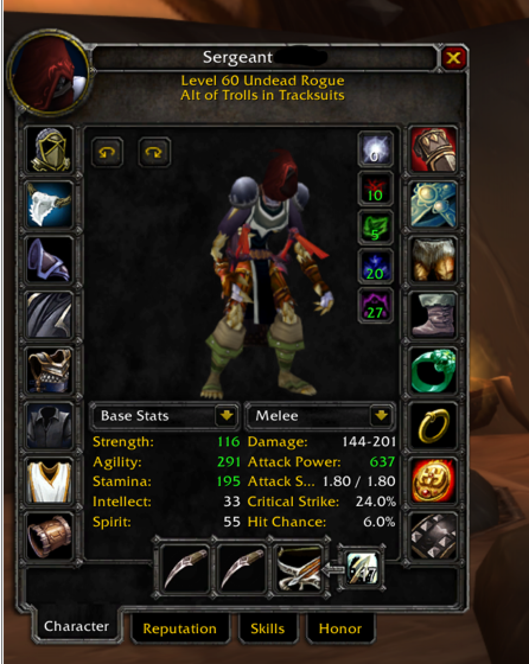 Undead male rogue zandalar tribe