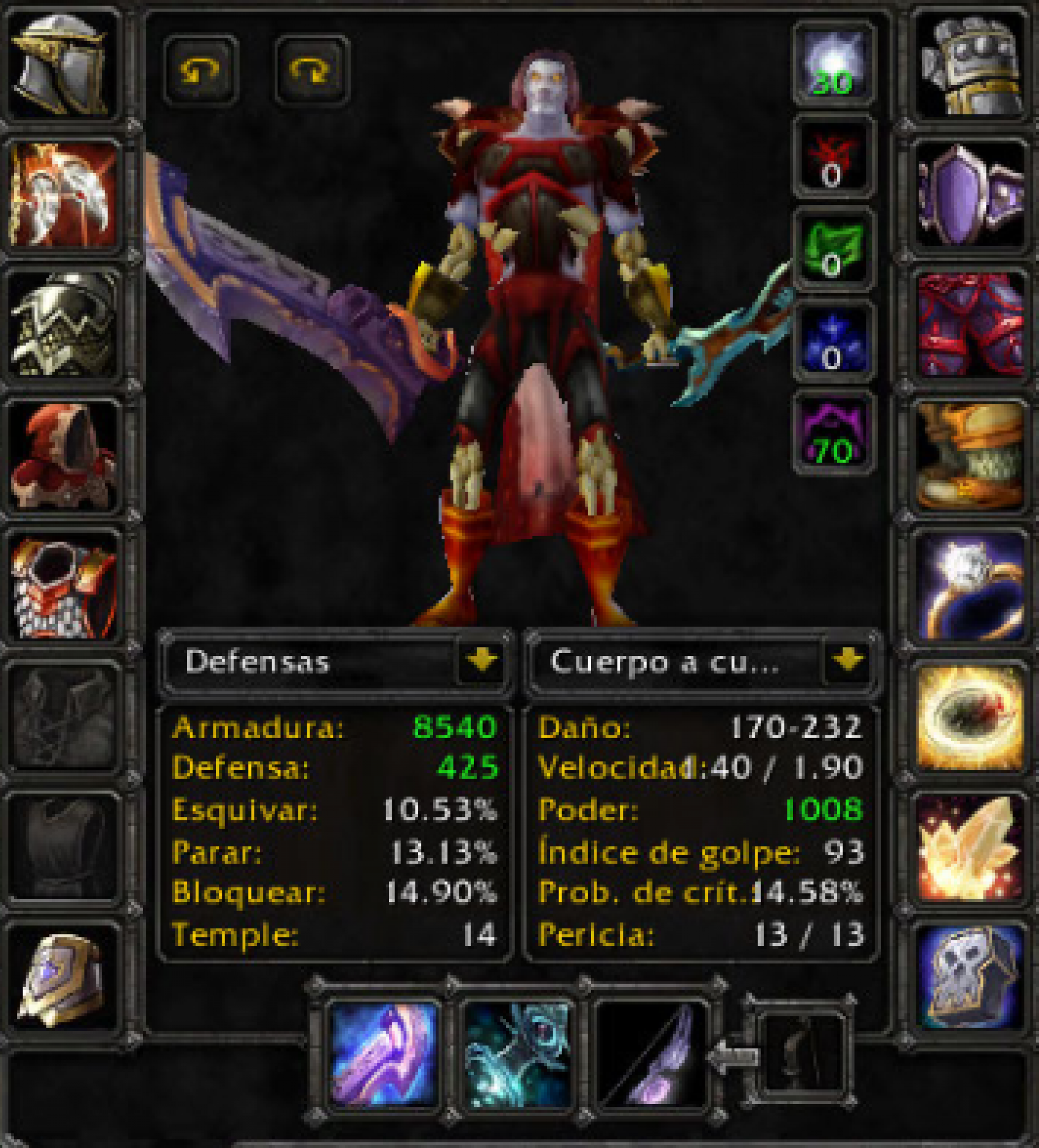 Undead male warrior faerlina