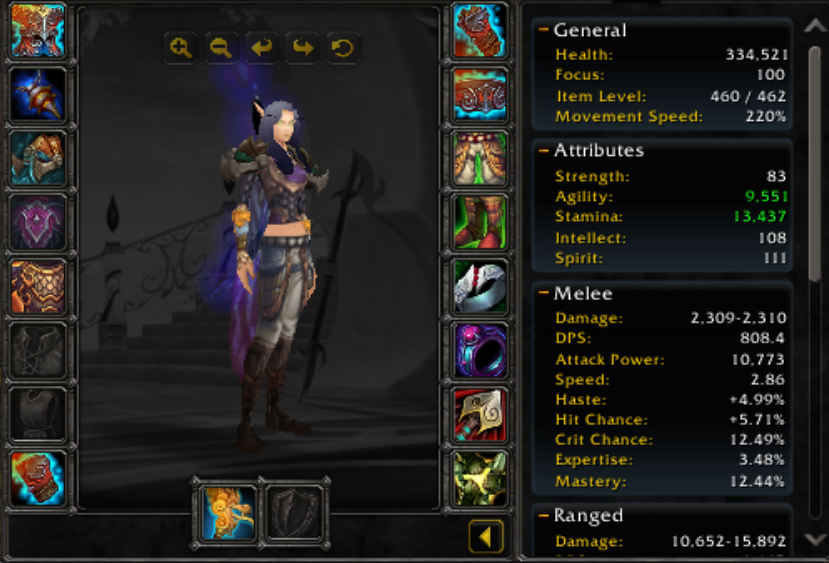 Blood elf female hunter faerlina 2