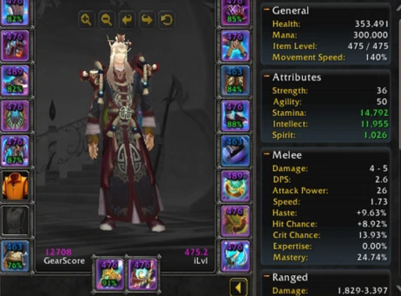 Blood elf female mage faerlina 3
