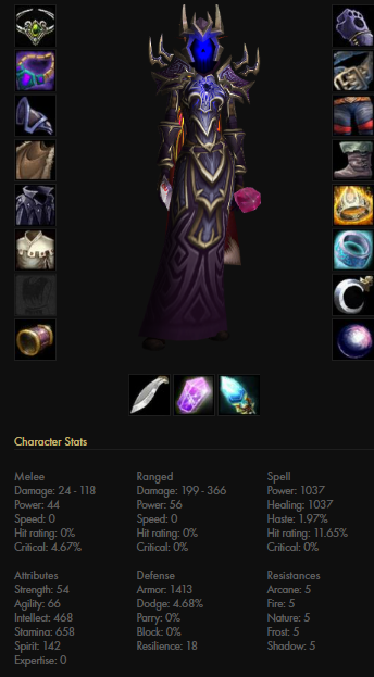 Blood elf female warlock onyxia