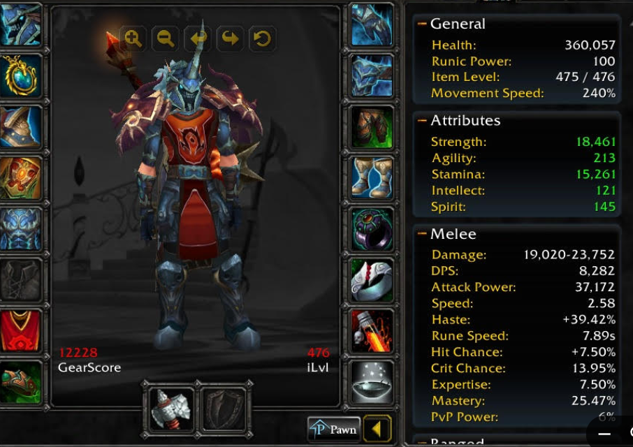Blood elf male dk faerlina