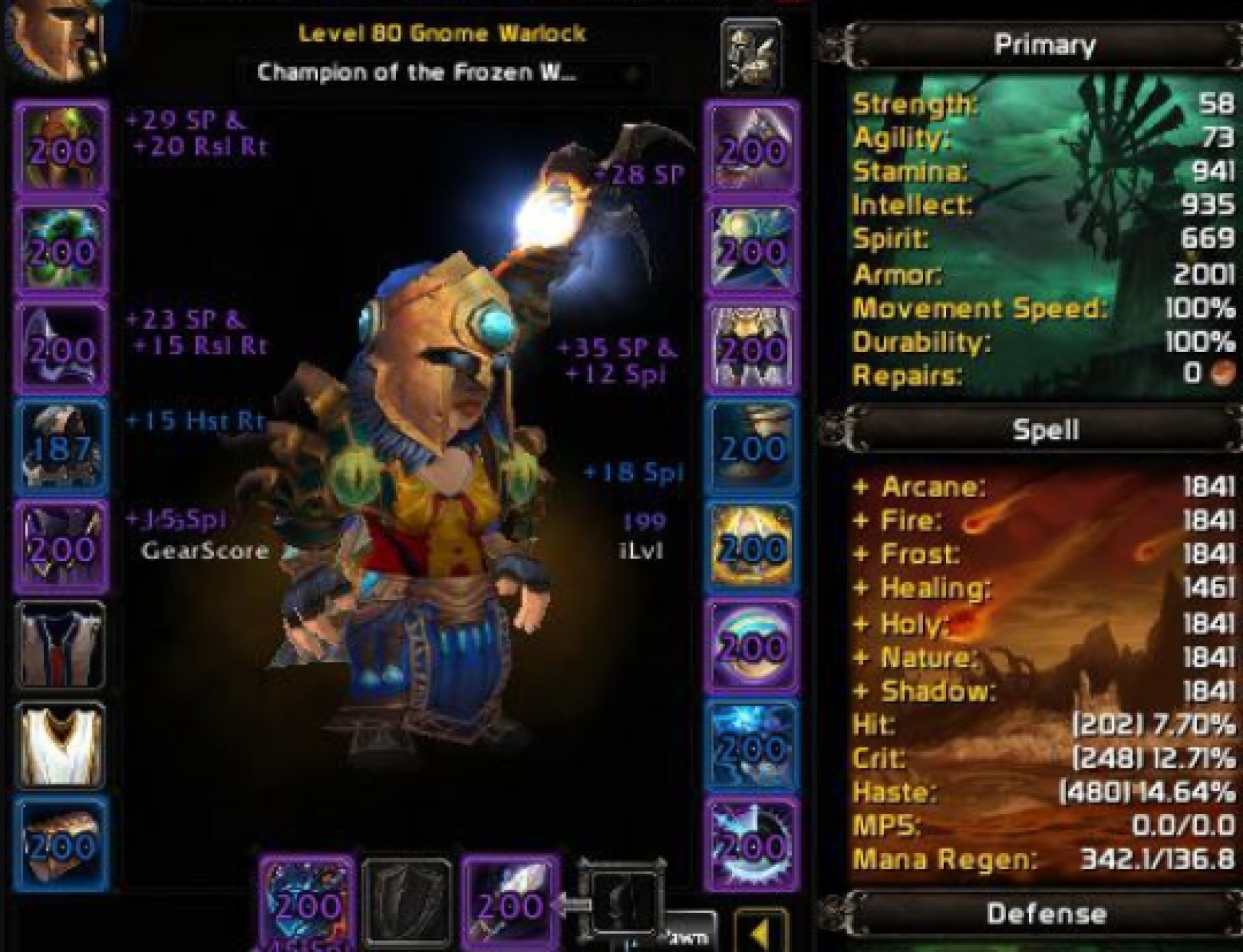 Gnome female warlock maladat