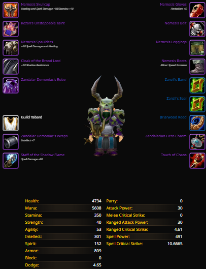 Gnome female warlock spineshatter