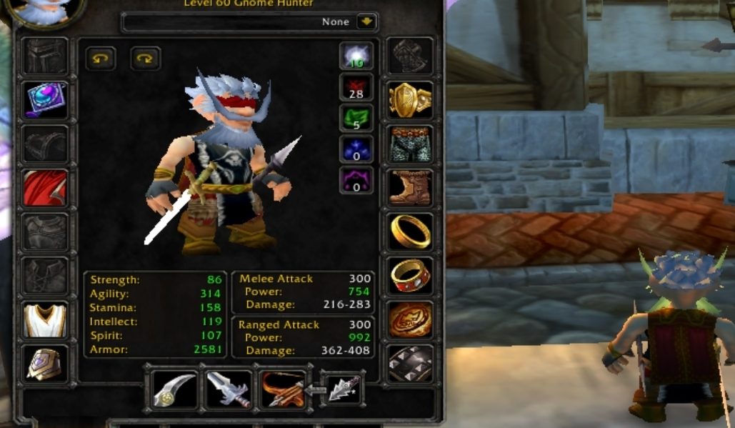 Gnome male hunter south seas