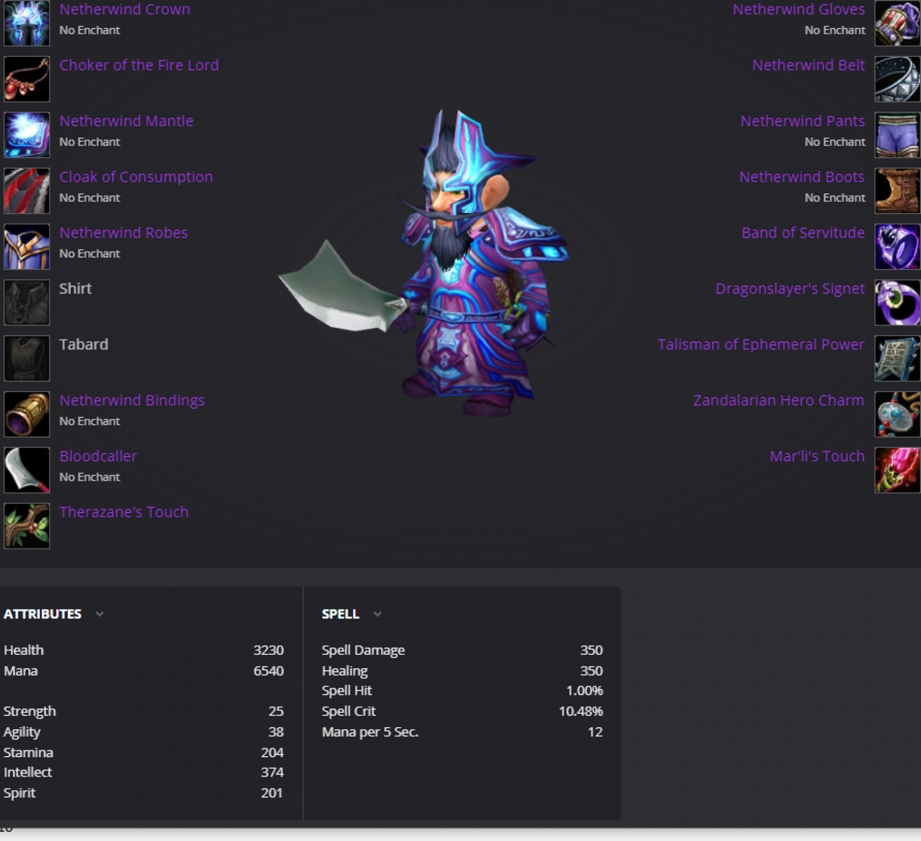 Gnome male mage razorgore